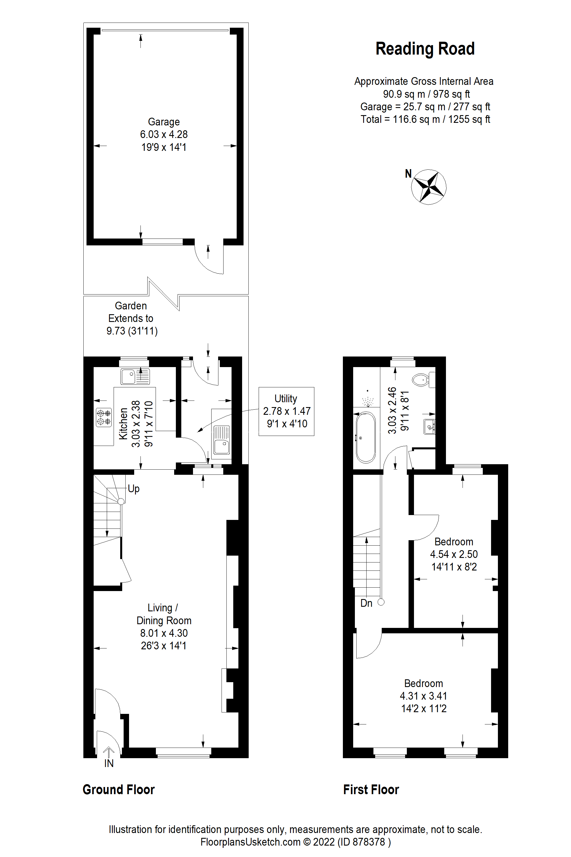 29, Reading Road, Sutton floorplan