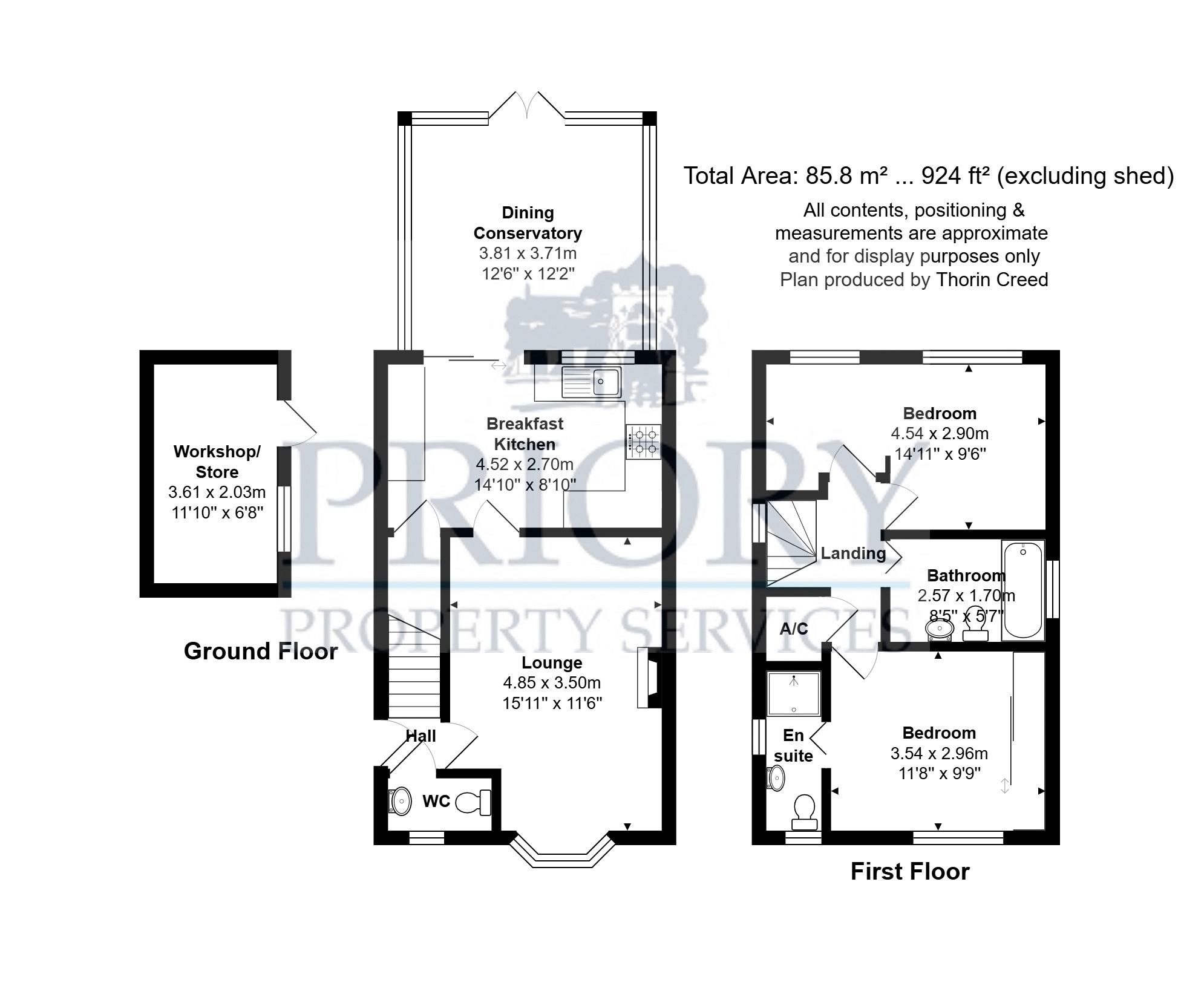 47, Willowcroft Way, Harriseahead floorplan
