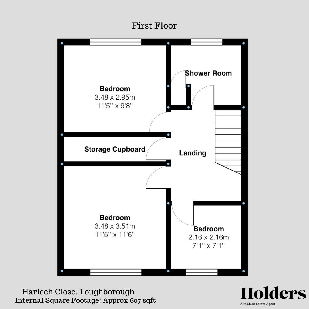 33, Harlech Close, Loughborough floorplan