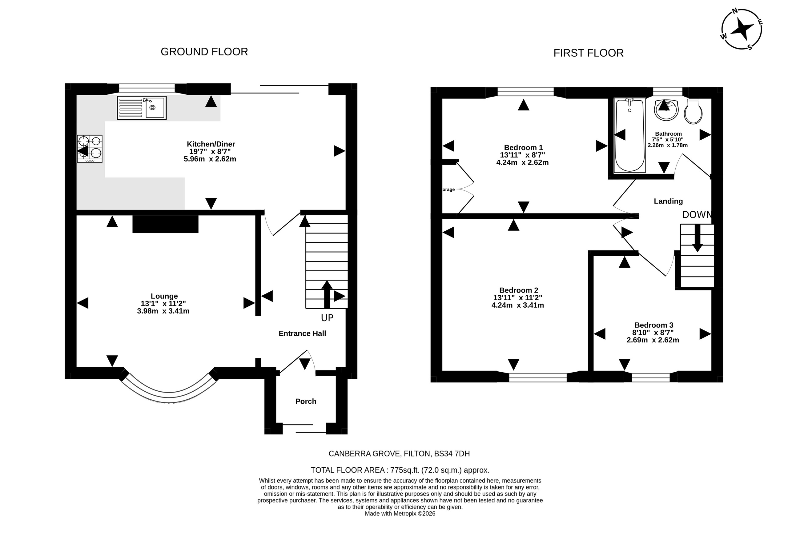 8 Canberra Grove, Bristol floorplan