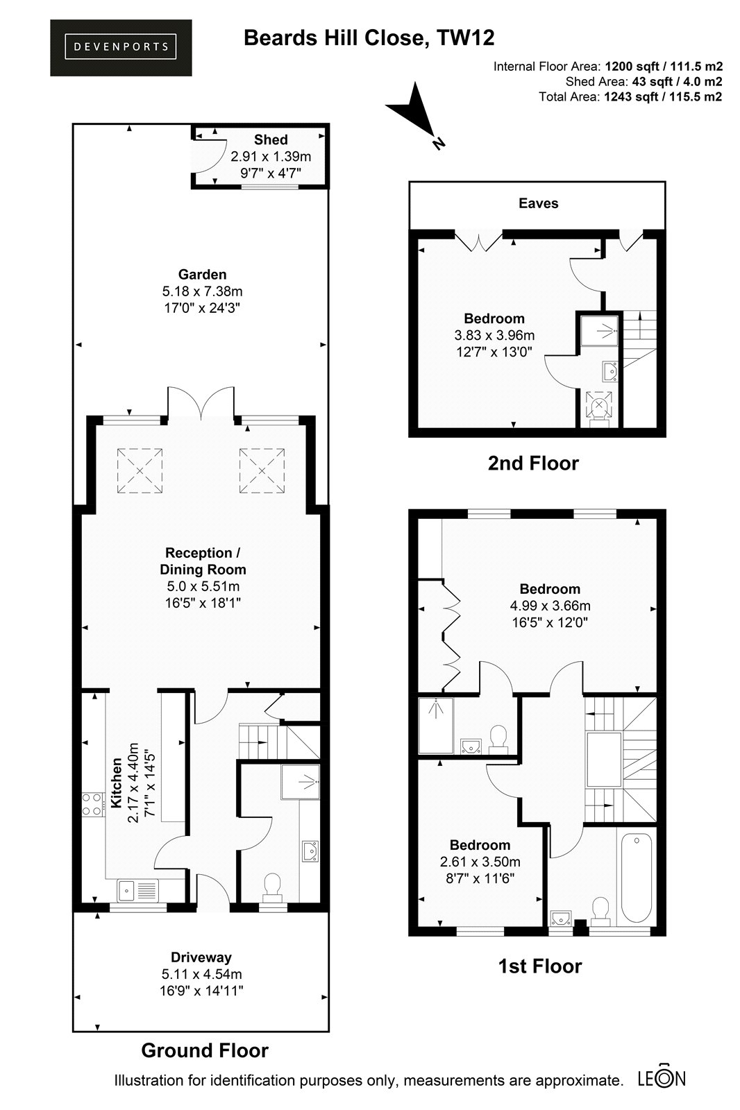 4, Beards Hill Close, Hampton floorplan