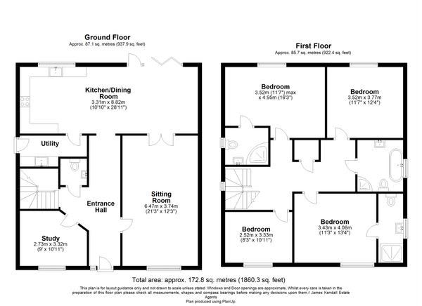 5, Swallow Close, Olney floorplan