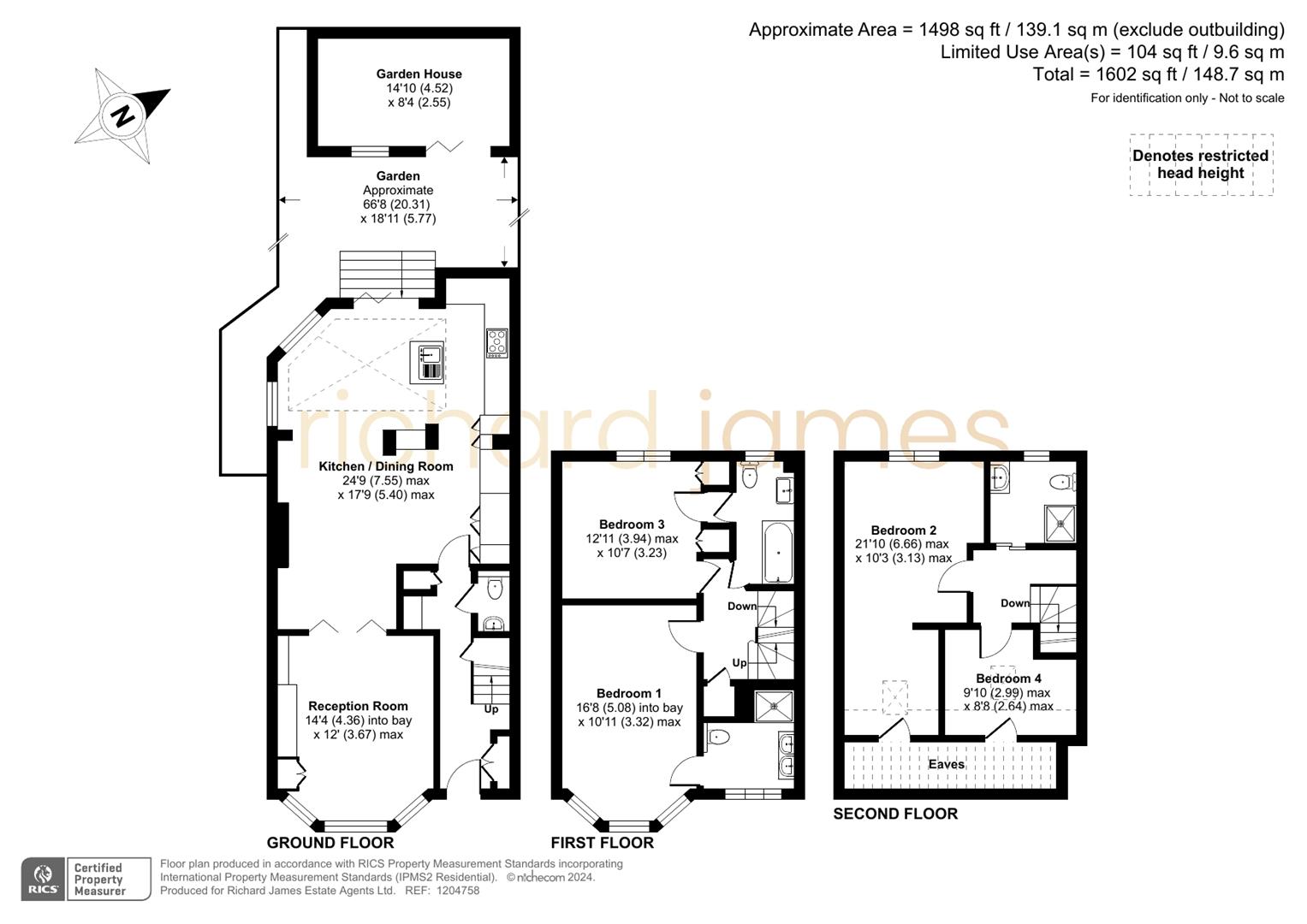 Talland, 1, Hammers Lane, London floorplan