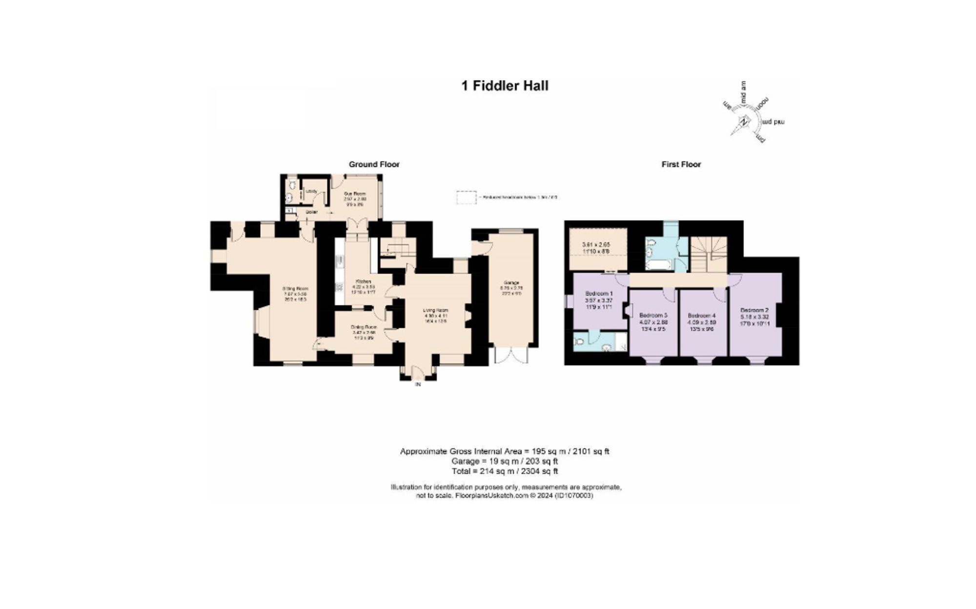 1 Fiddler Hall, Ulverston floorplan