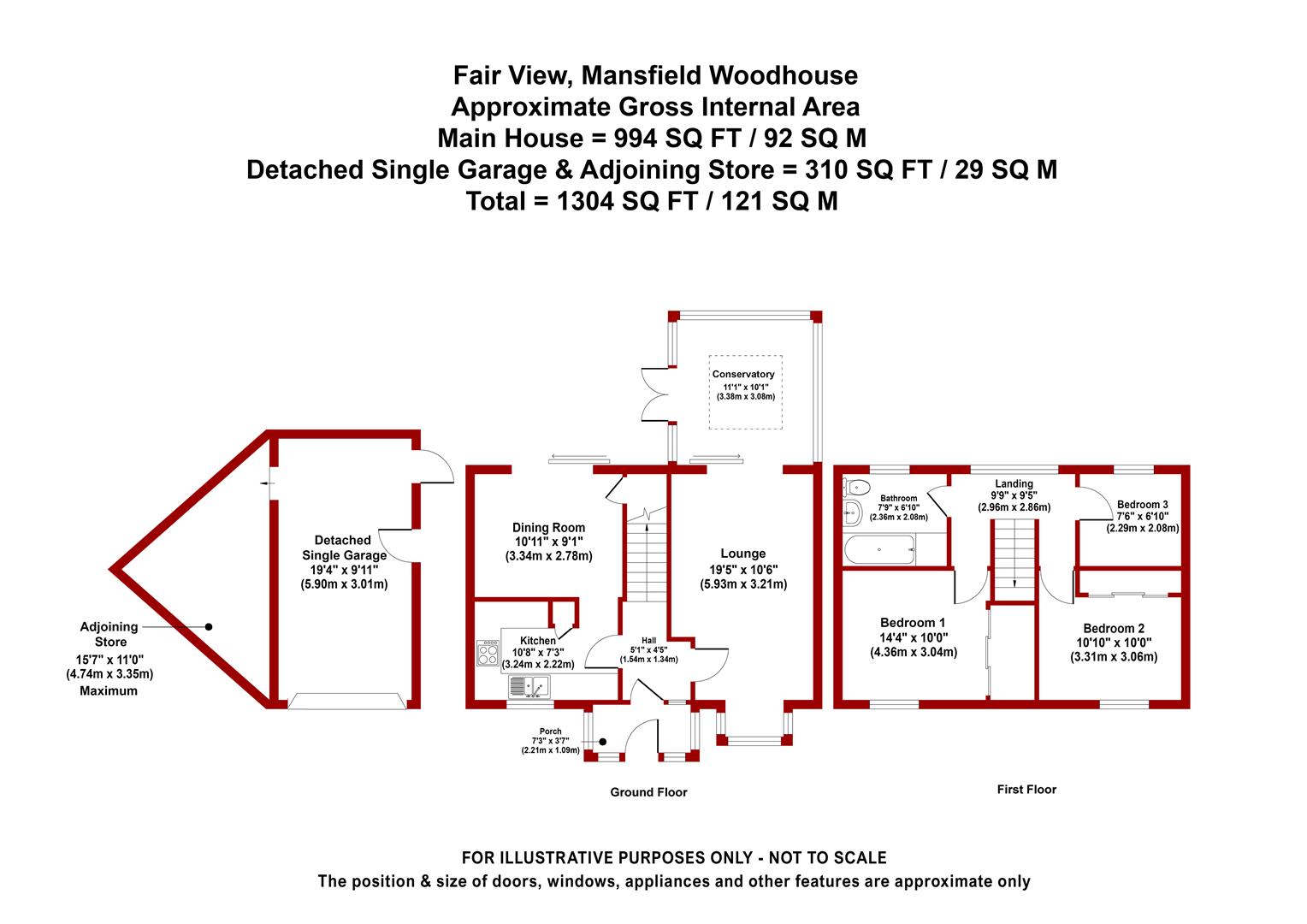 8, Fair View, Mansfield floorplan