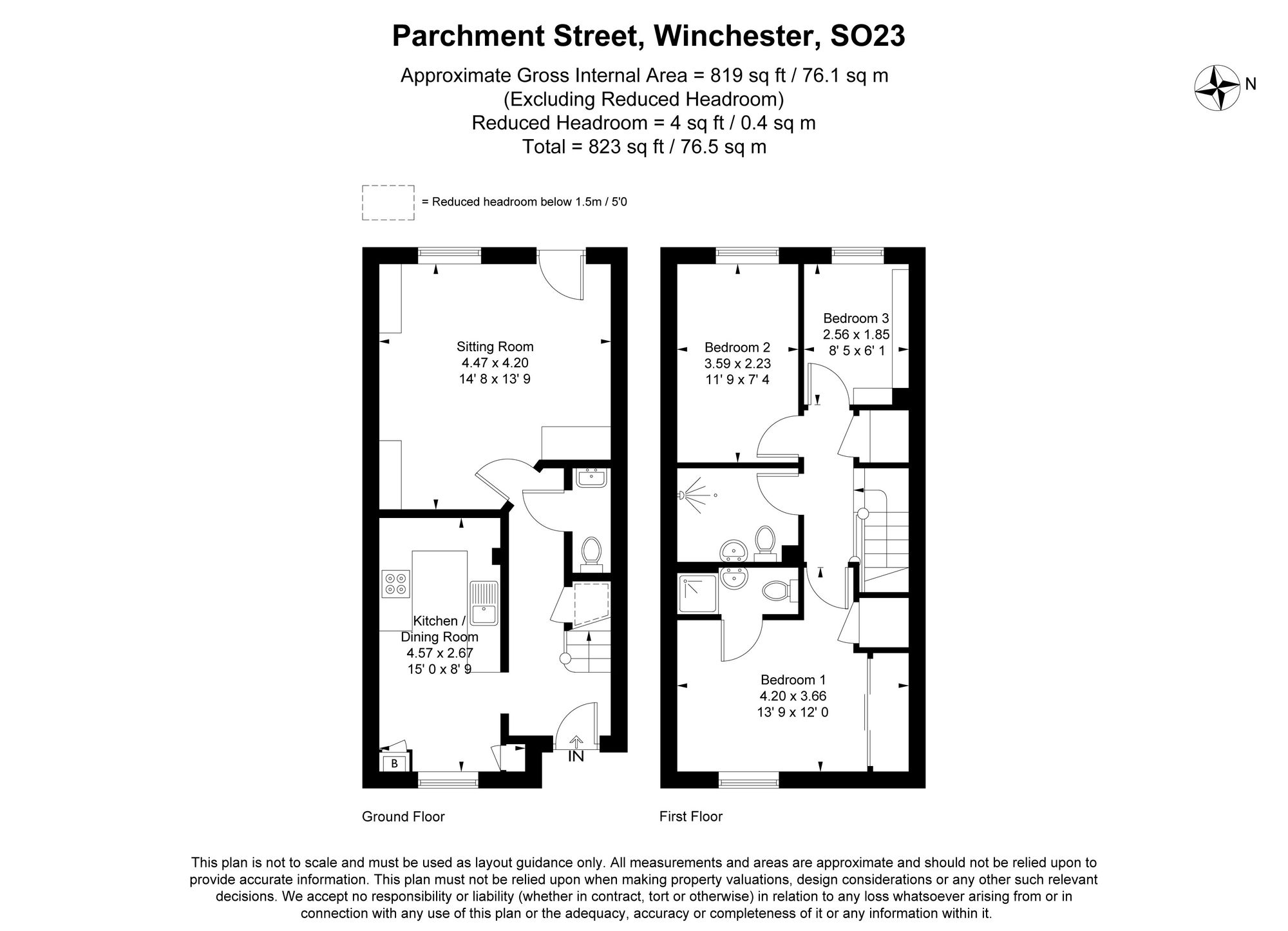 1 Milman Court 25B Parchment Street, Winchester floorplan