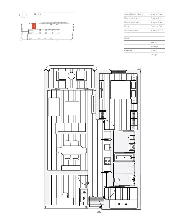 A303, Marylebone Square, Moxon Street,, London floorplan