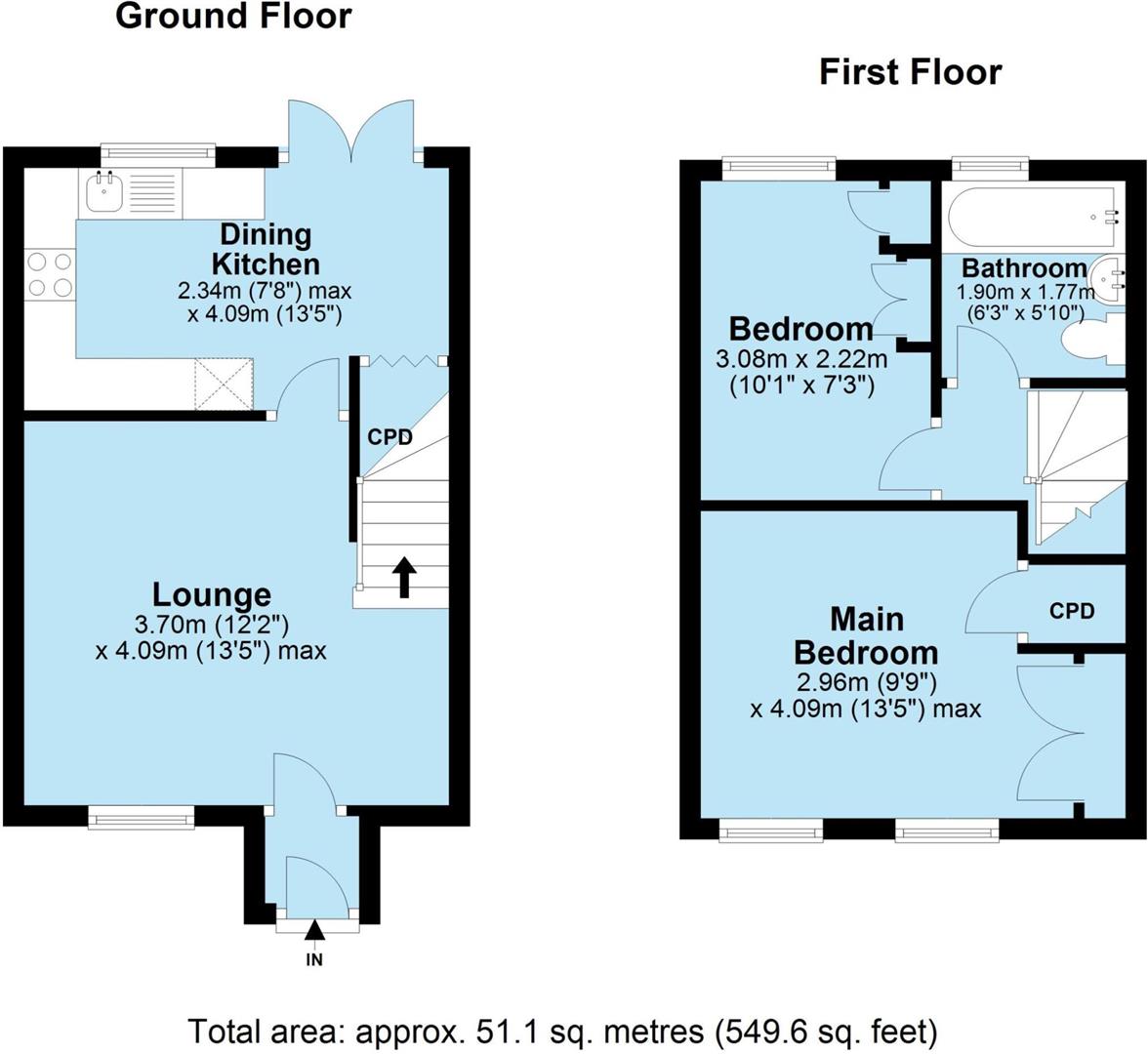 2, Hattons Court, Derby floorplan