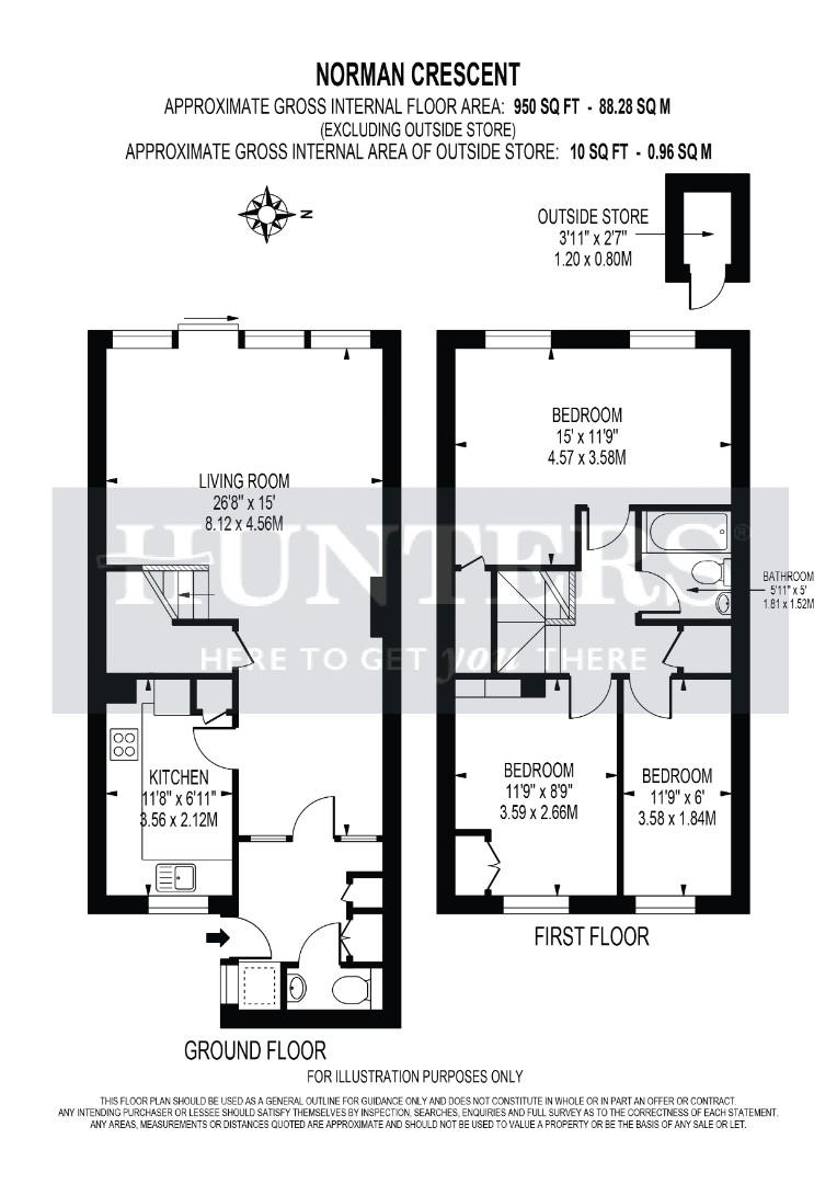 21, Norman Crescent, Hounslow floorplan