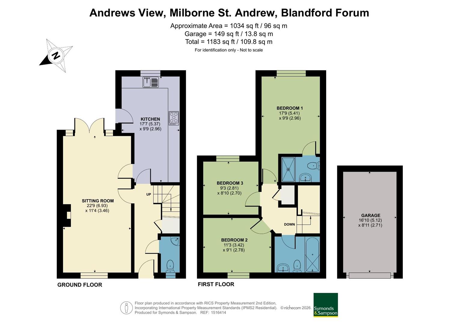 20, St. Andrews View, Blandford Forum floorplan
