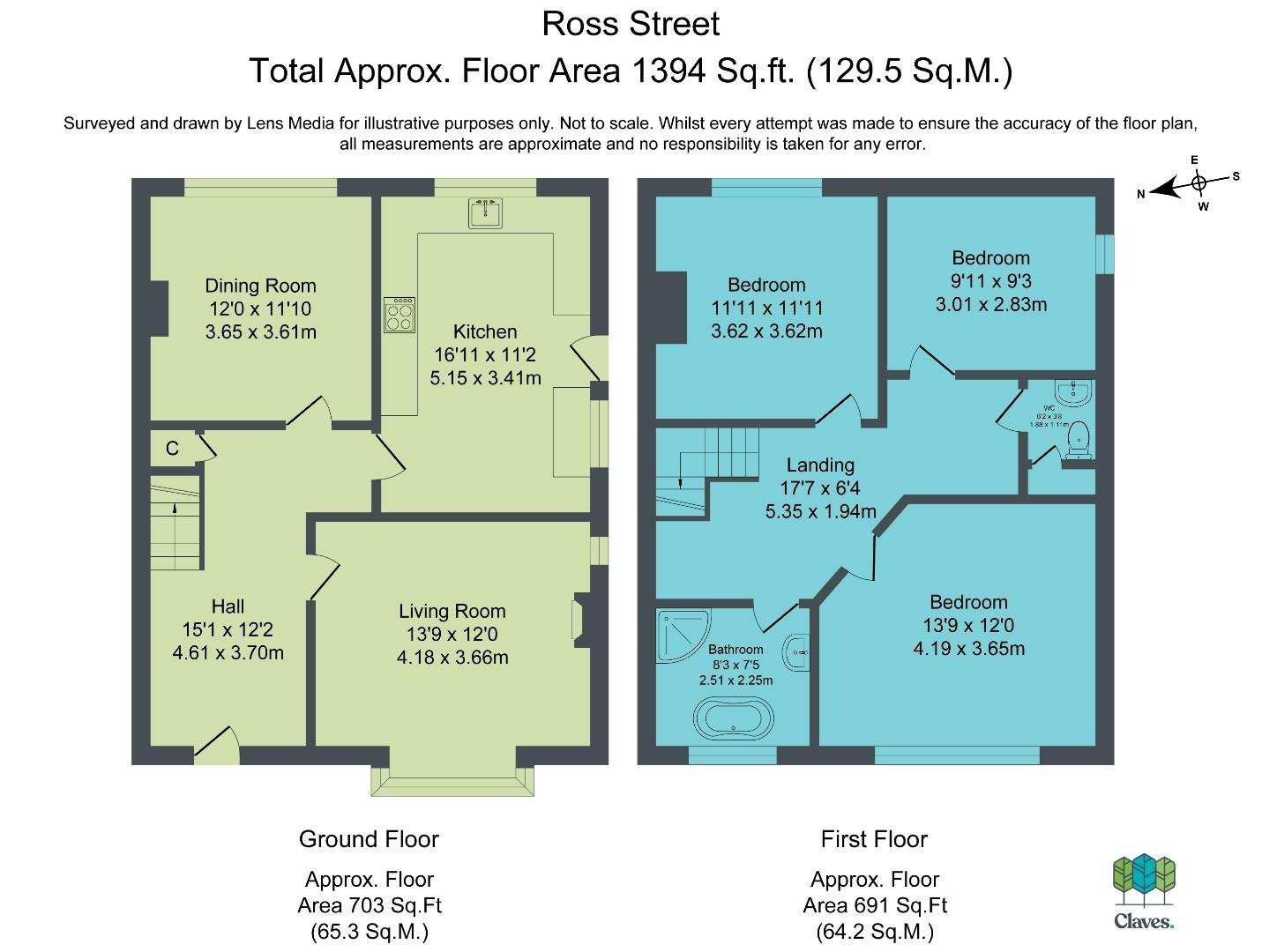 Lynross, Ross Street, Darwen floorplan