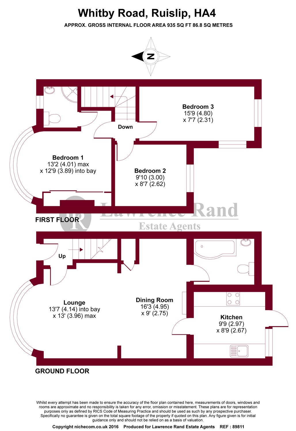 Free property report 148 Whitby Road, Ruislip, HA4 9DR Chimnie