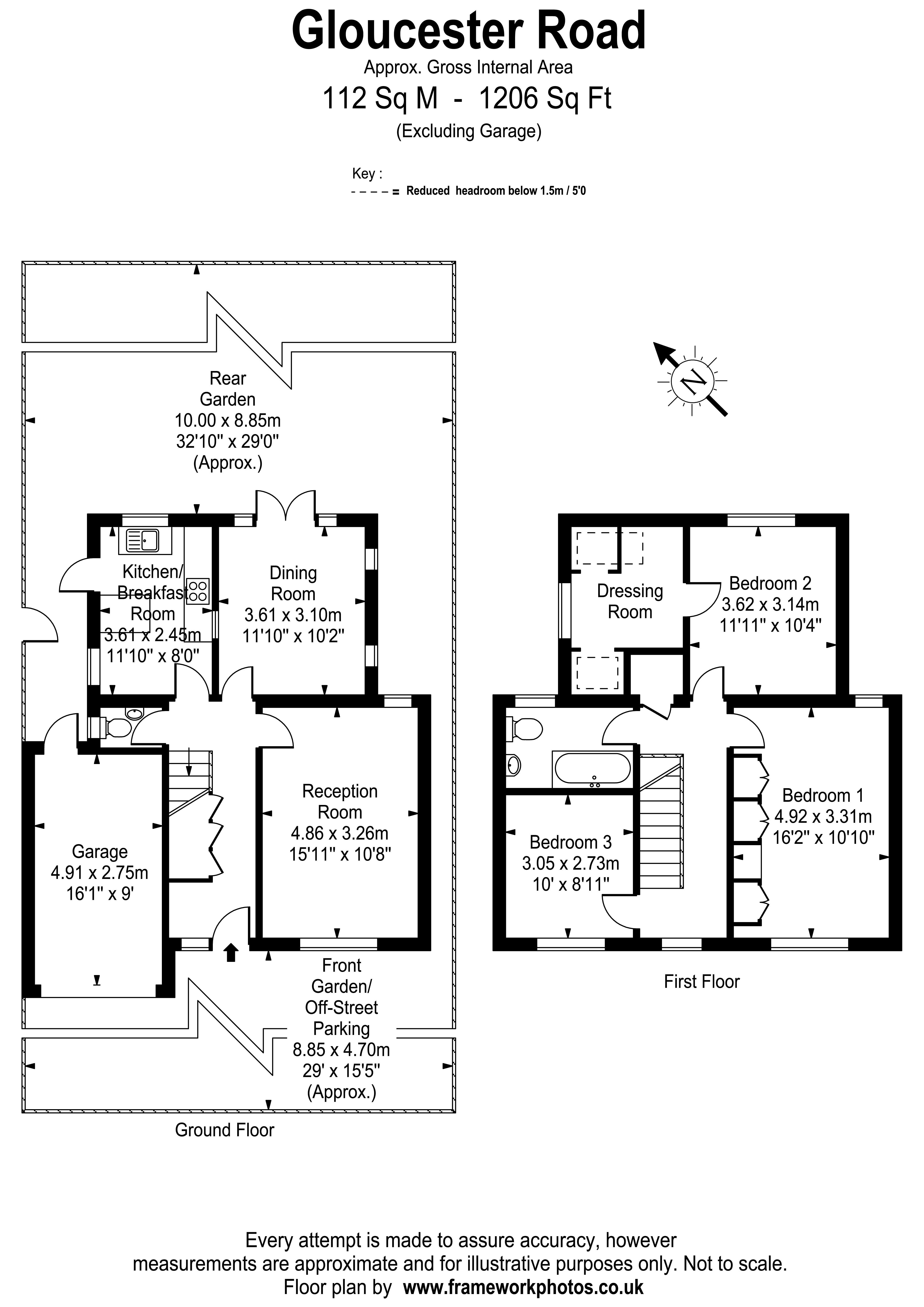 45, Gloucester Road, Richmond floorplan