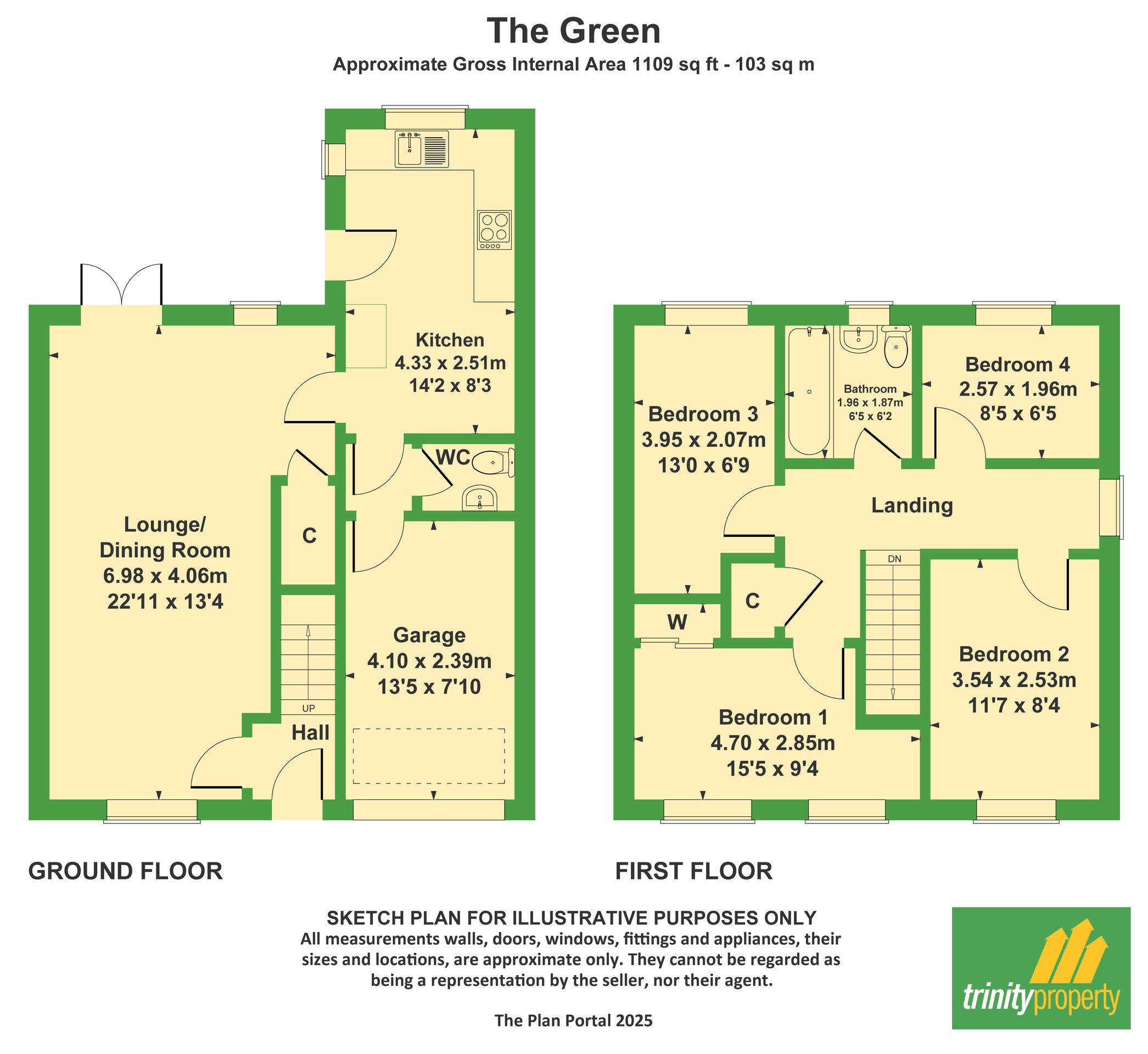 1 The Greens, Wolverhampton floorplan
