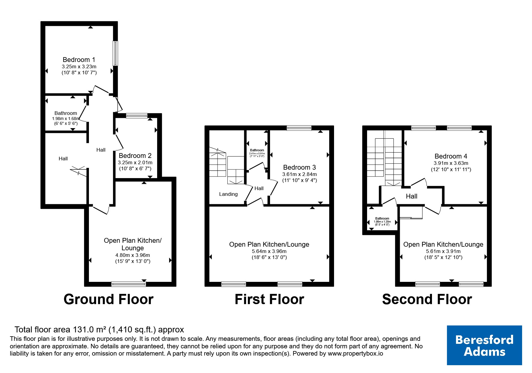 16, Bodhyfryd Road, Conwy floorplan