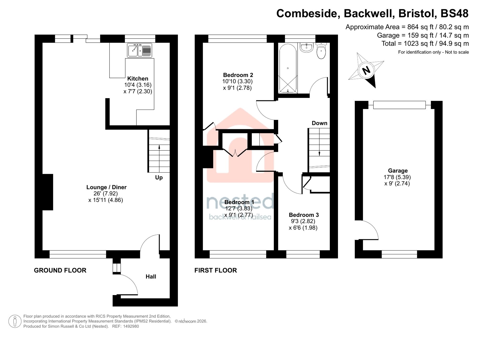 3 Combeside, Bristol floorplan