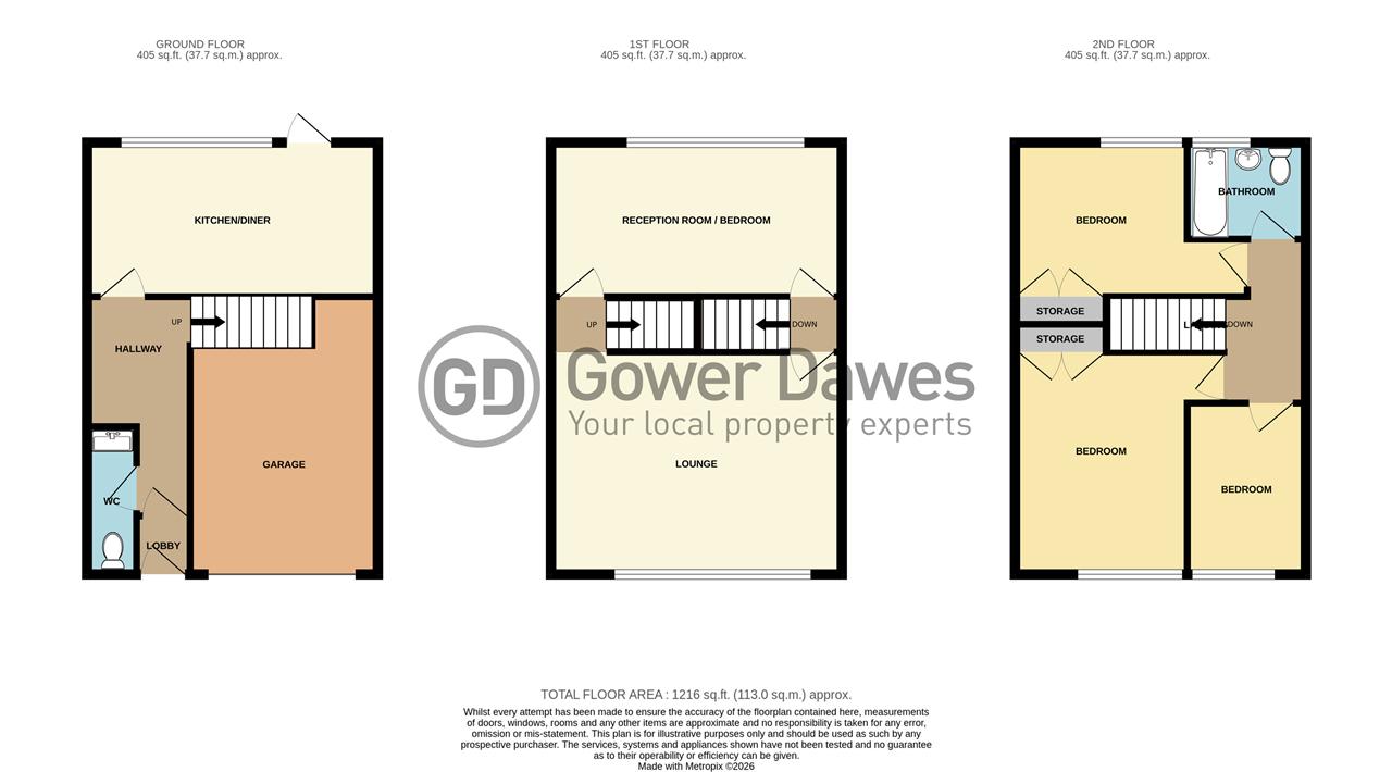 166, Godman Road, Chadwell St.Mary floorplan