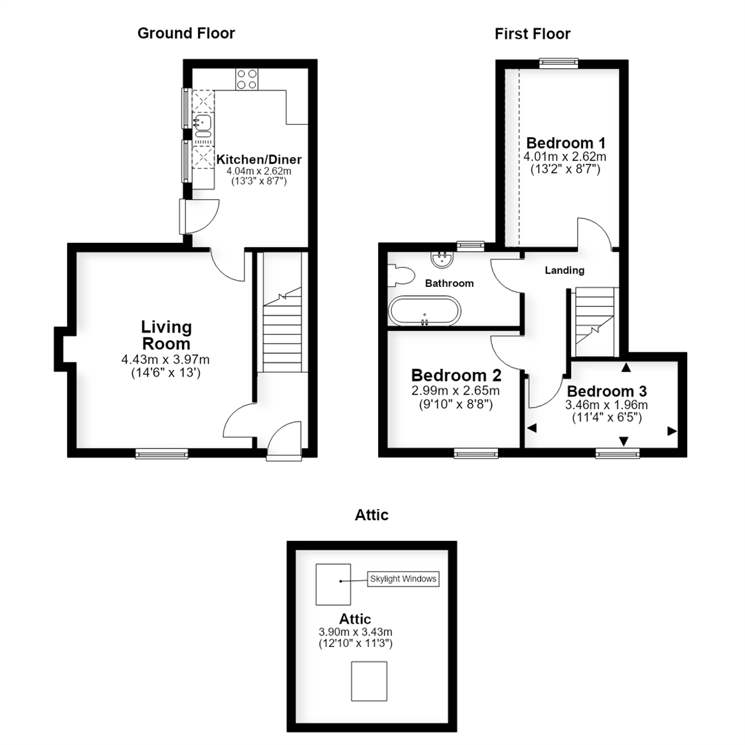 169, High Street, Milton Keynes floorplan