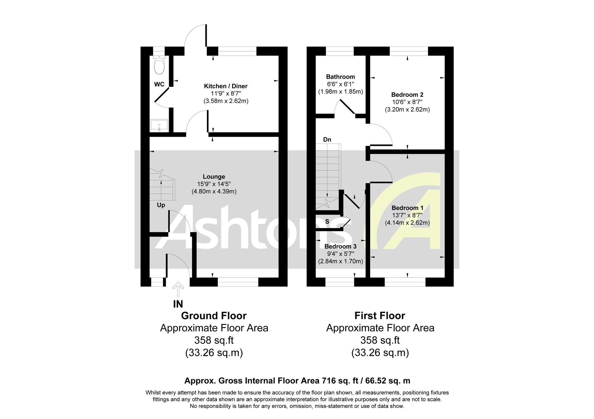 33 Lincoln Close, Runcorn floorplan