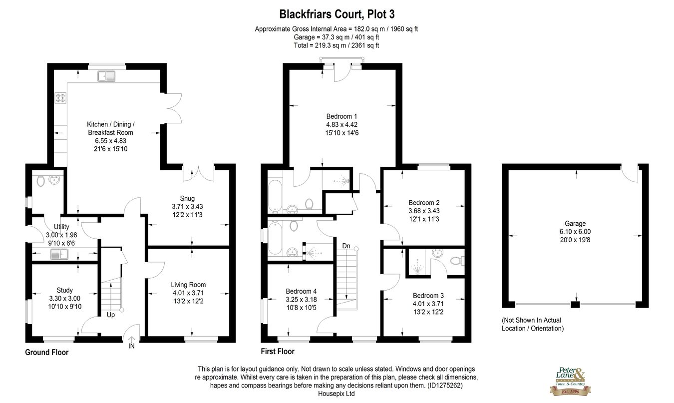 Plot 3, Blackfriars Court, Stow Longa floorplan