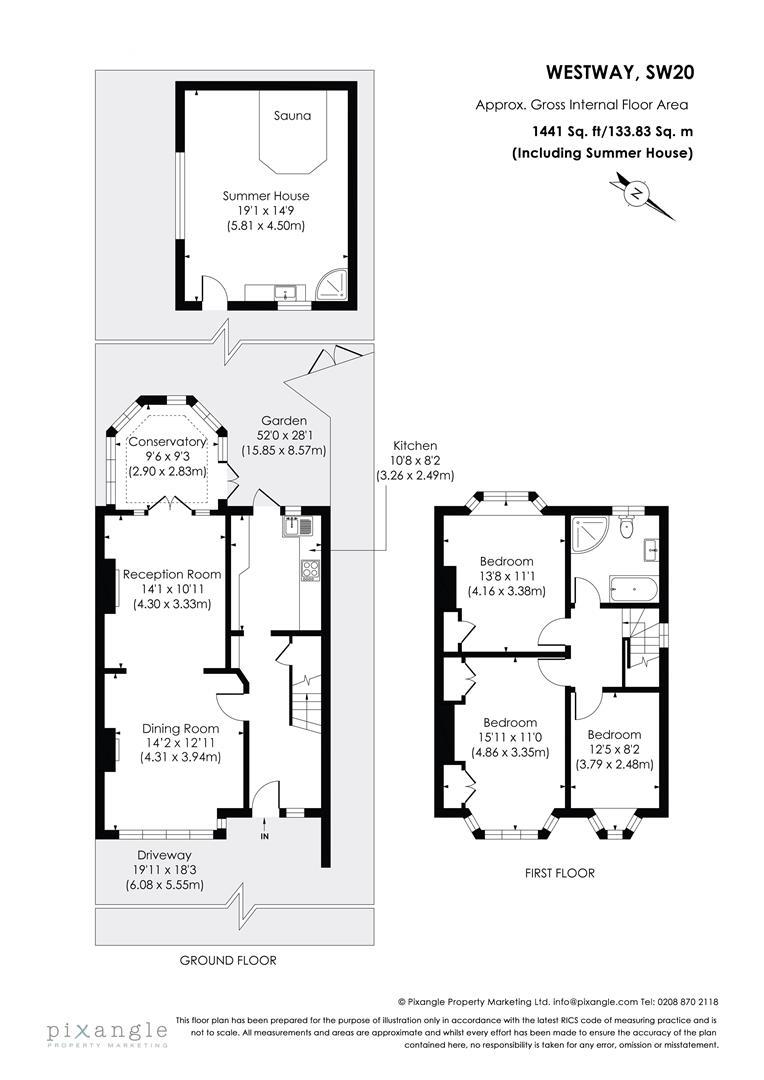 125, Westway, Raynes Park floorplan