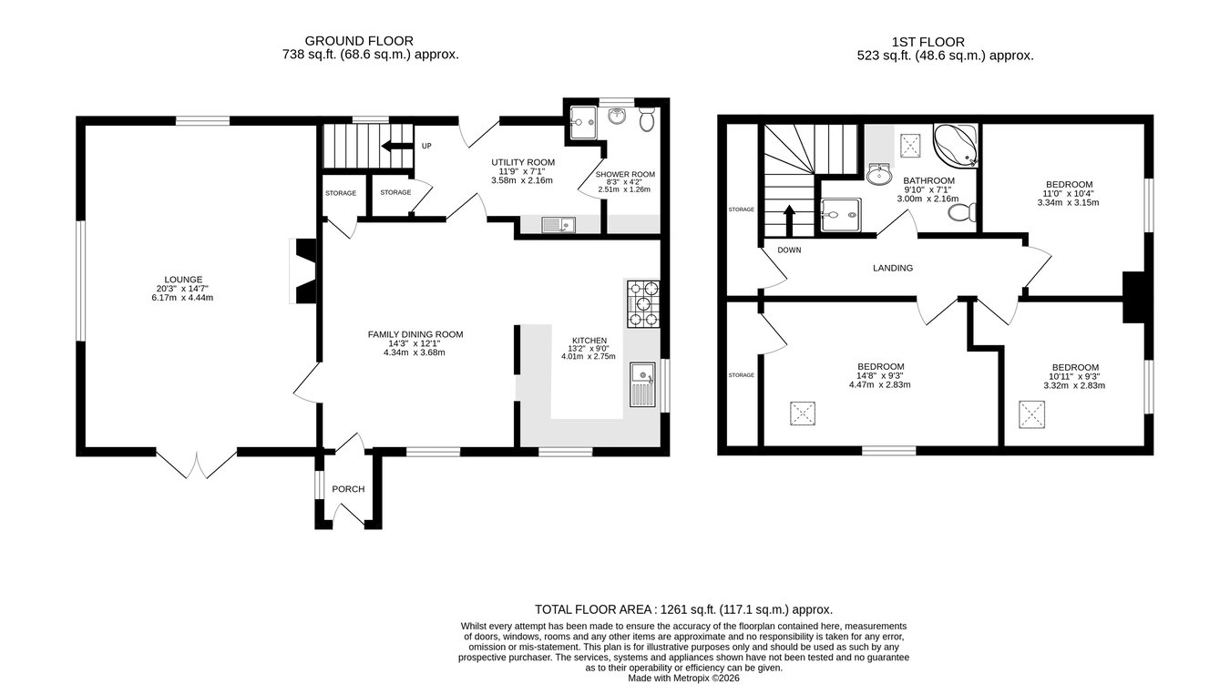 Ty Isaf, Clynderwen floorplan
