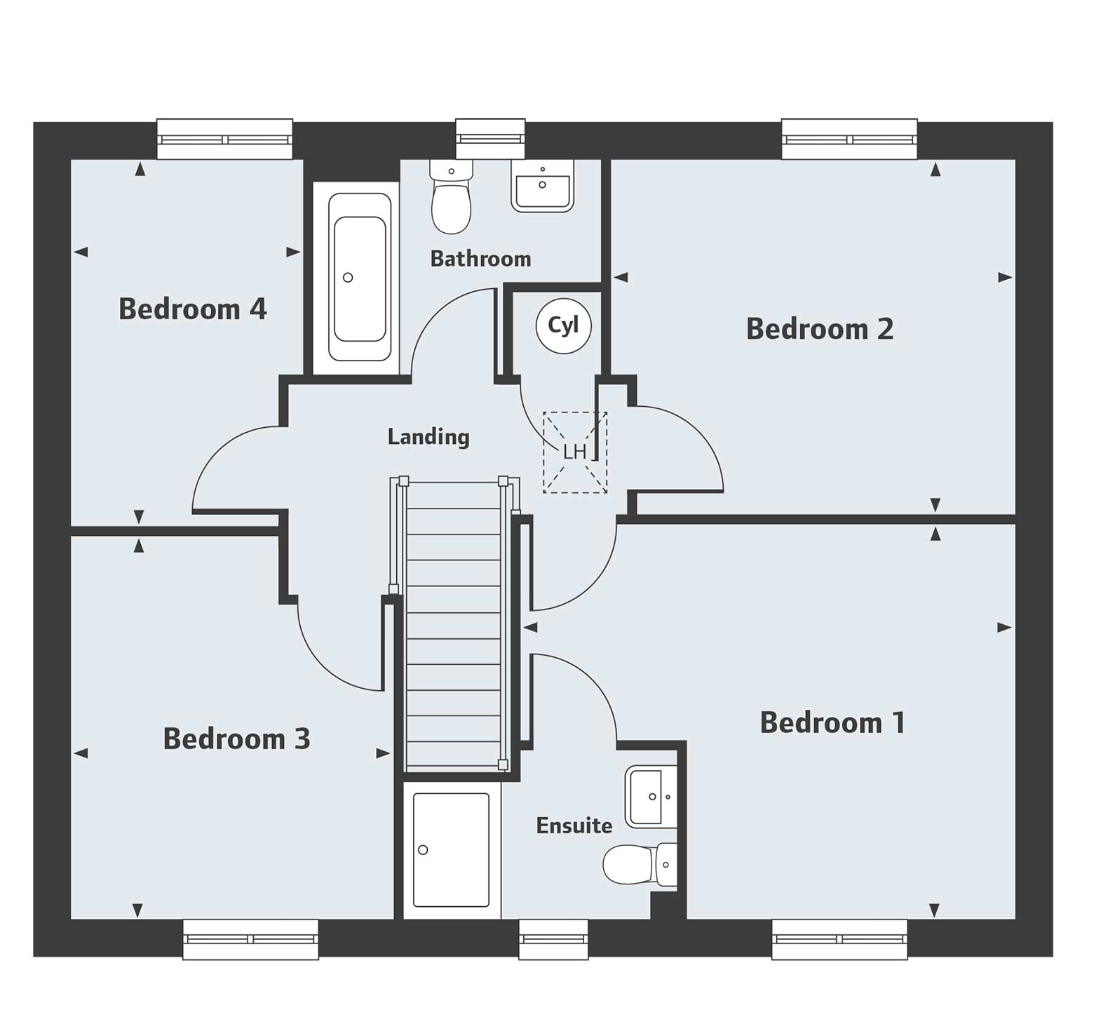 New home, 4 bed detached house for sale in "The Leverton" at Fenwick Road, Scartho Top, Grimsby