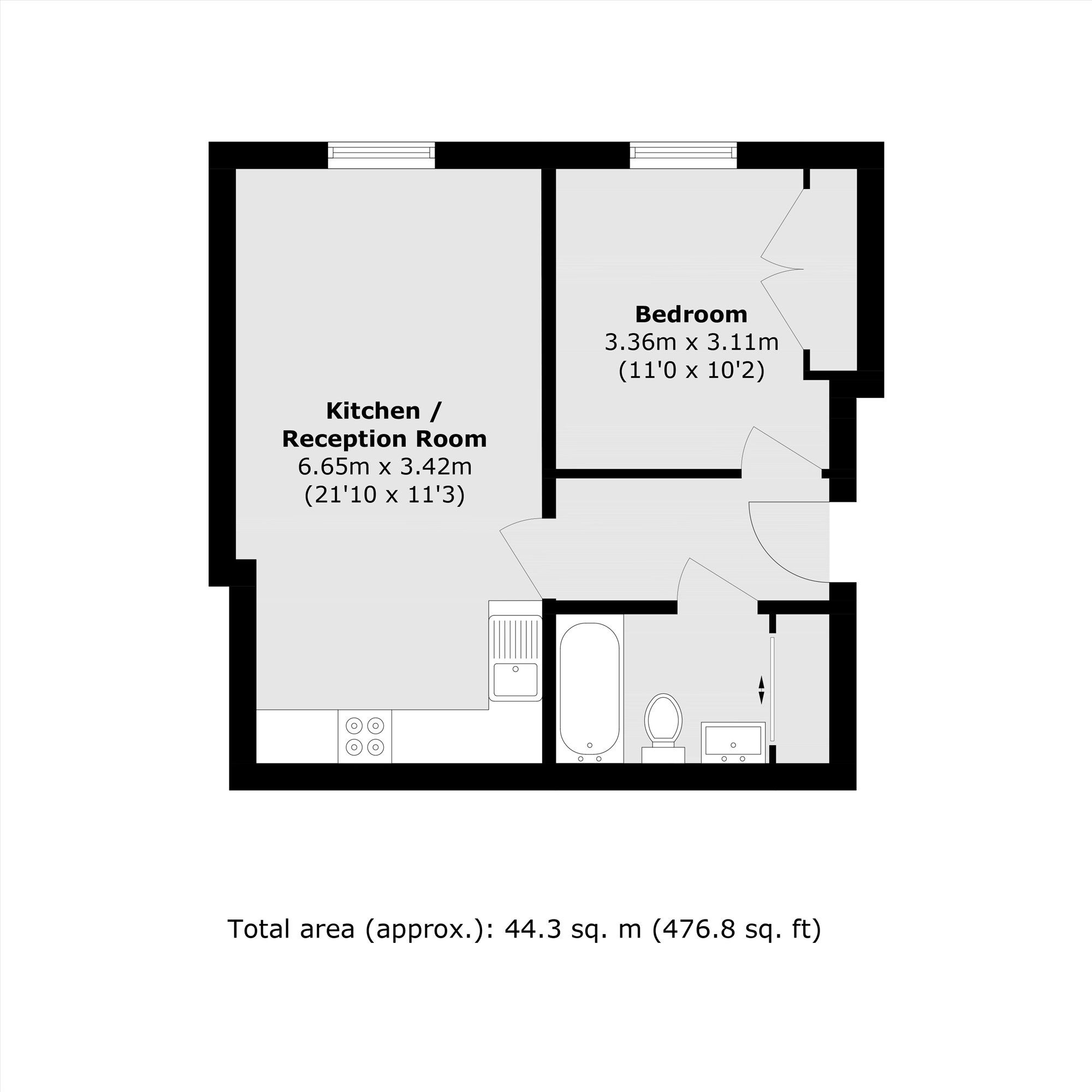 211, 1 Pepys Street, London floorplan