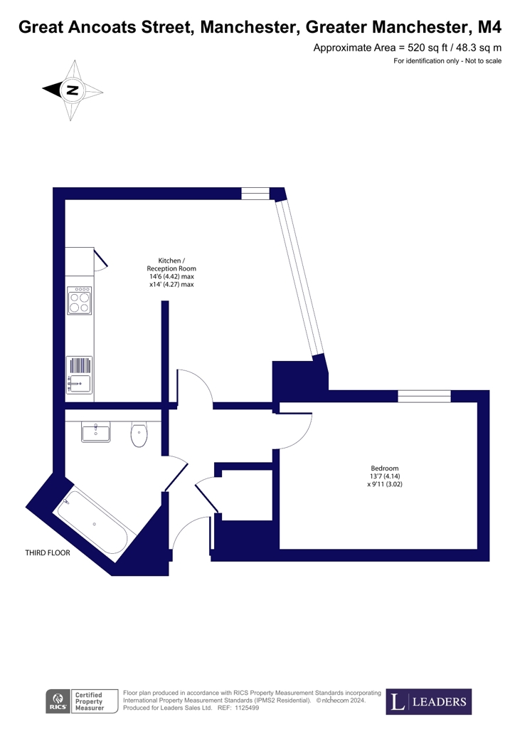 Apartment 88, Islington Wharf, 153, Great Ancoats Street, Greater Manchester floorplan