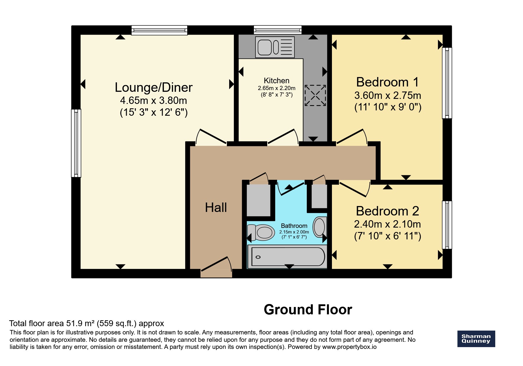 67, Flamborough Close, PETERBOROUGH floorplan