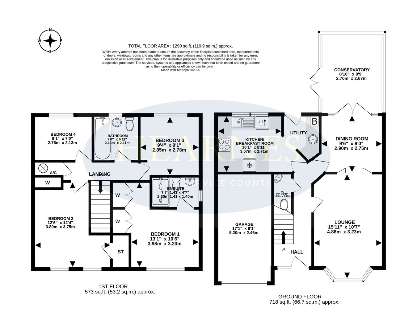 72, Wollaton Road, Ferndown floorplan
