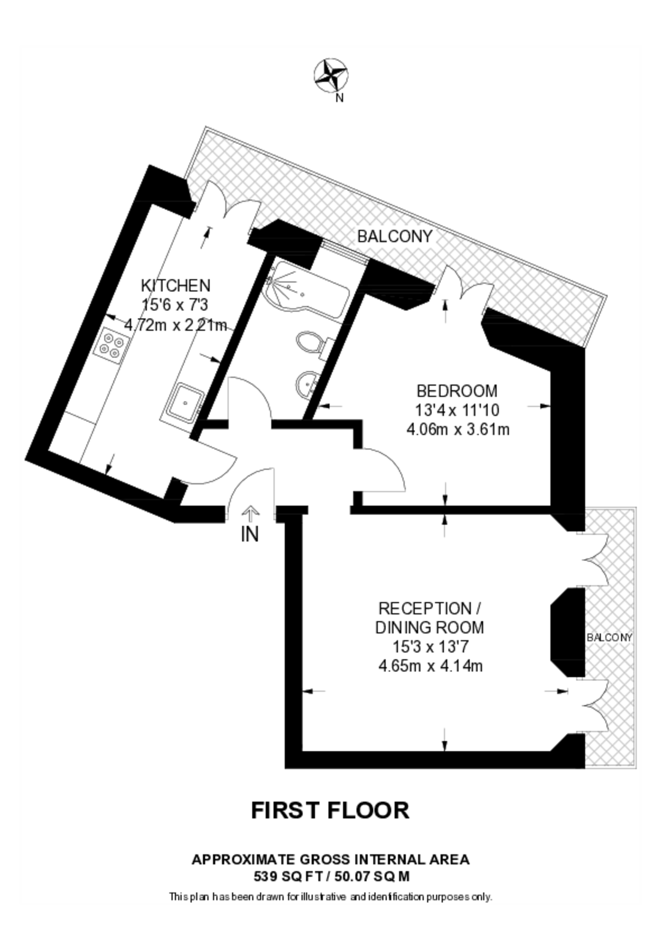 Sussex Gardens, W2, Hyde Park Estate floorplan