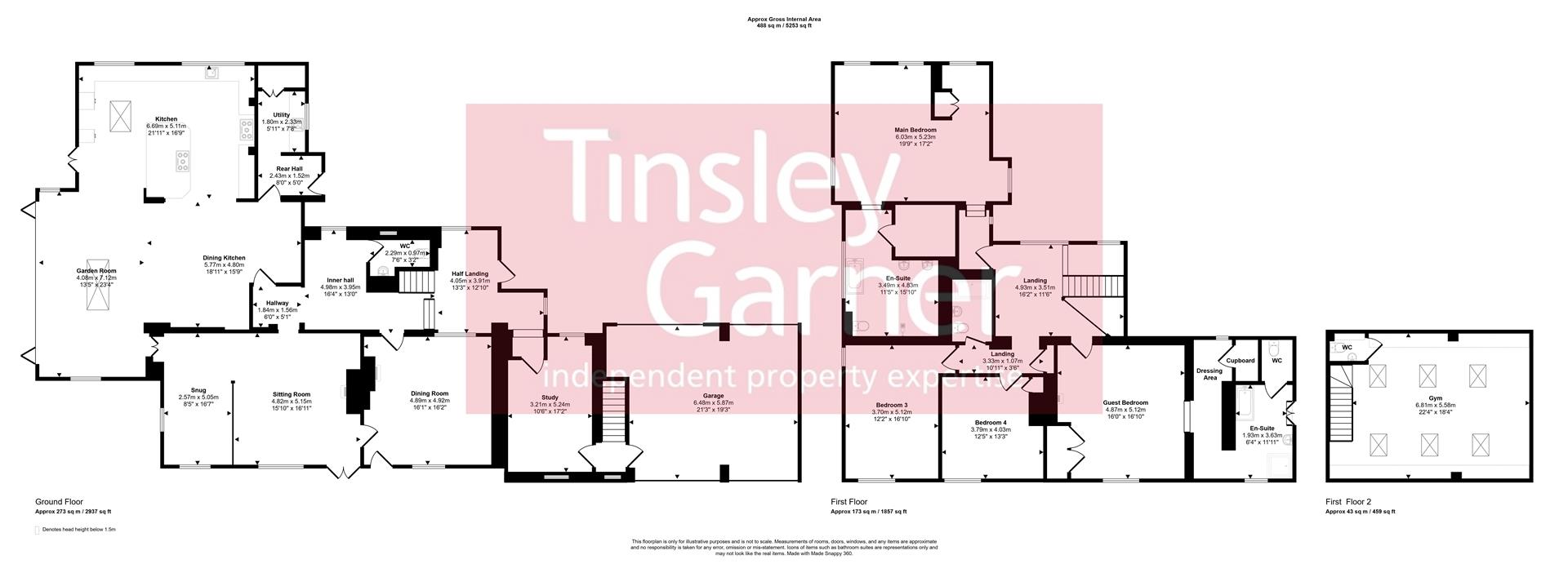 Oak House, Shut Lane Head, Newcastle-under-Lyme floorplan