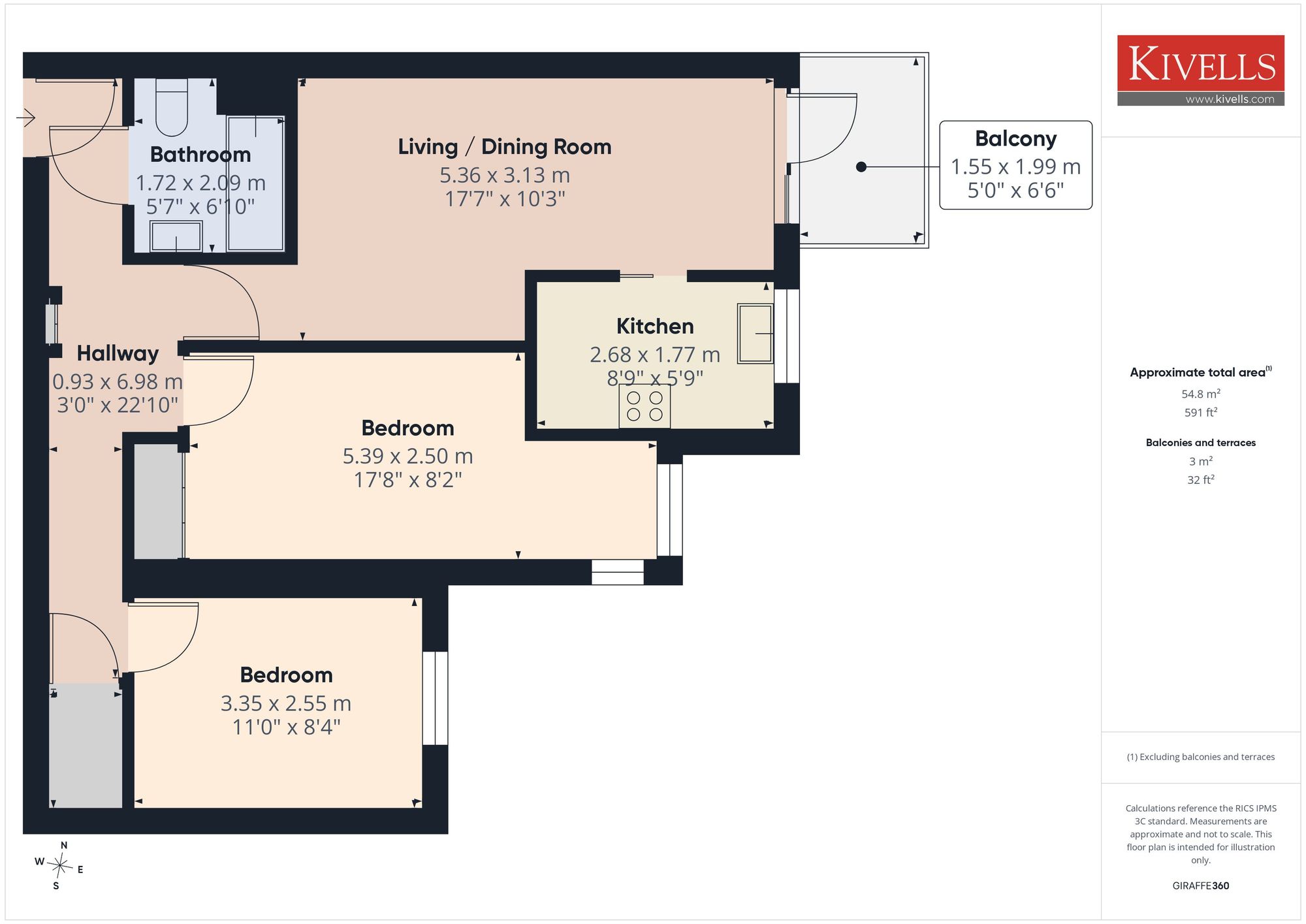 Flat 18, Pentyre Court Vicarage Road, Bude floorplan