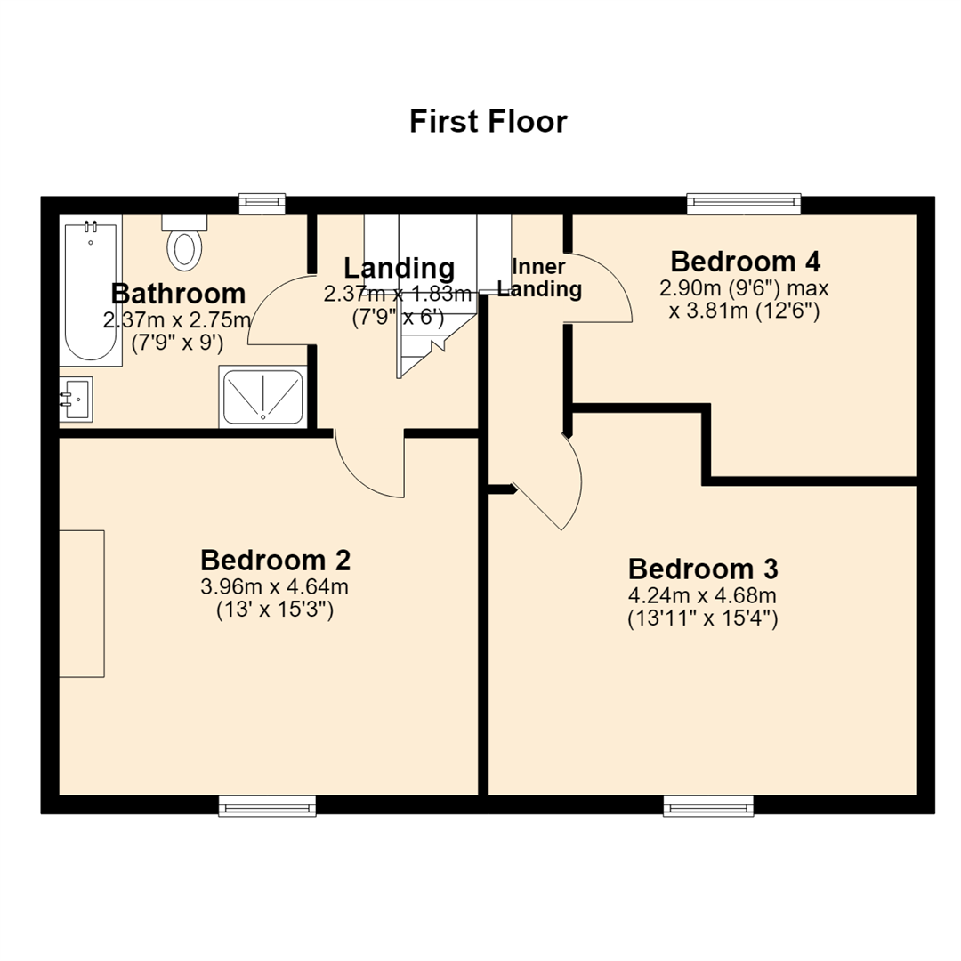 The Cottages, 586-588, Free Lane, Rossendale floorplan