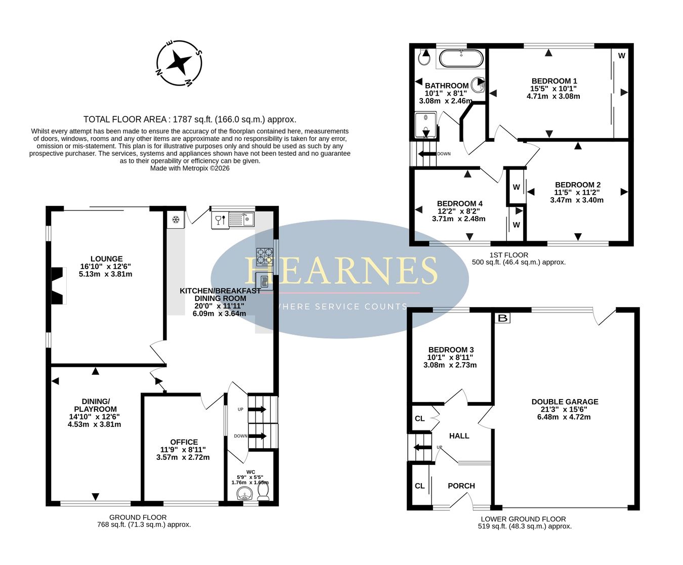 58, Chine Walk, Ferndown floorplan