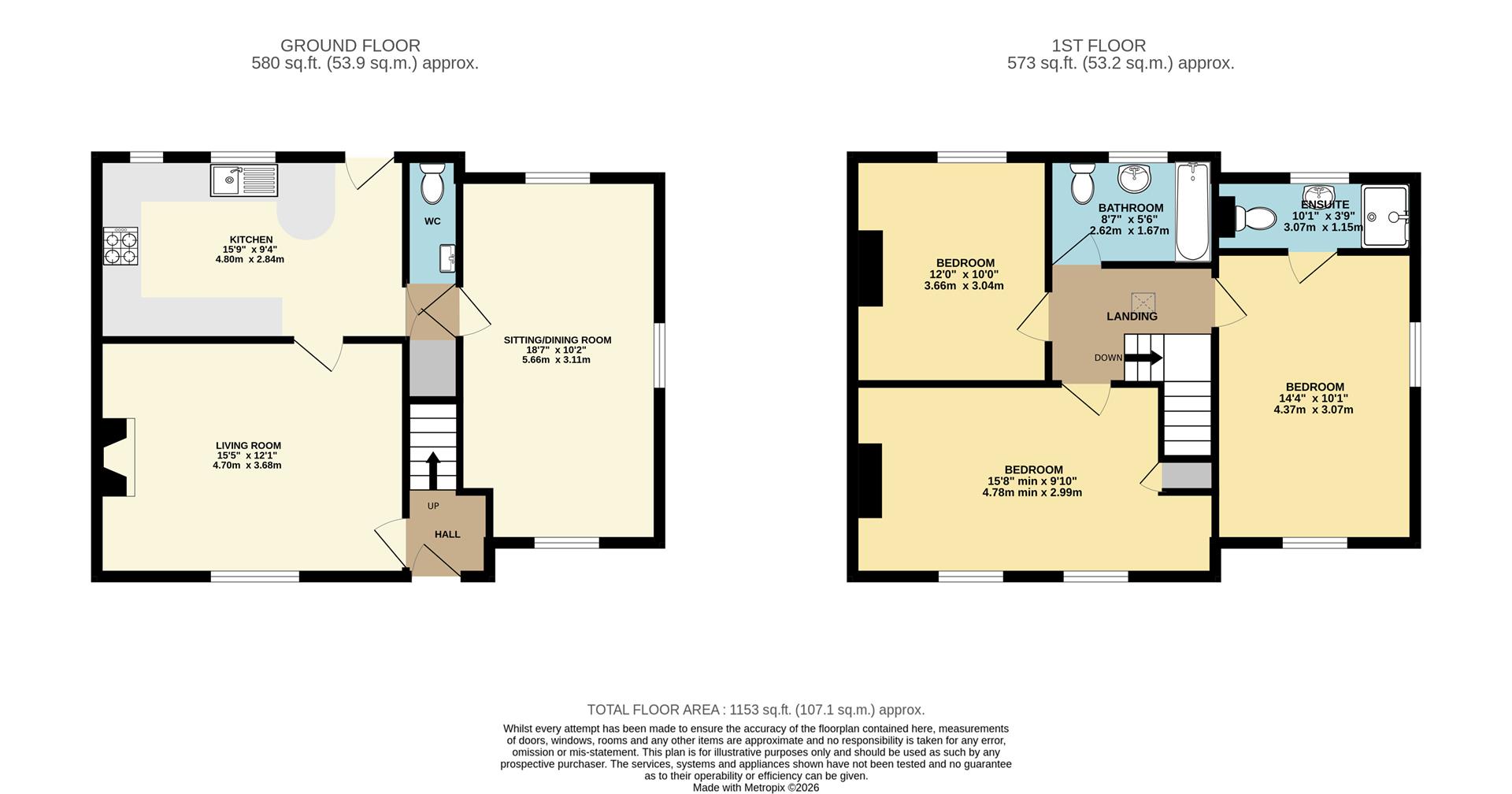 3, Lea Road, High Peak floorplan
