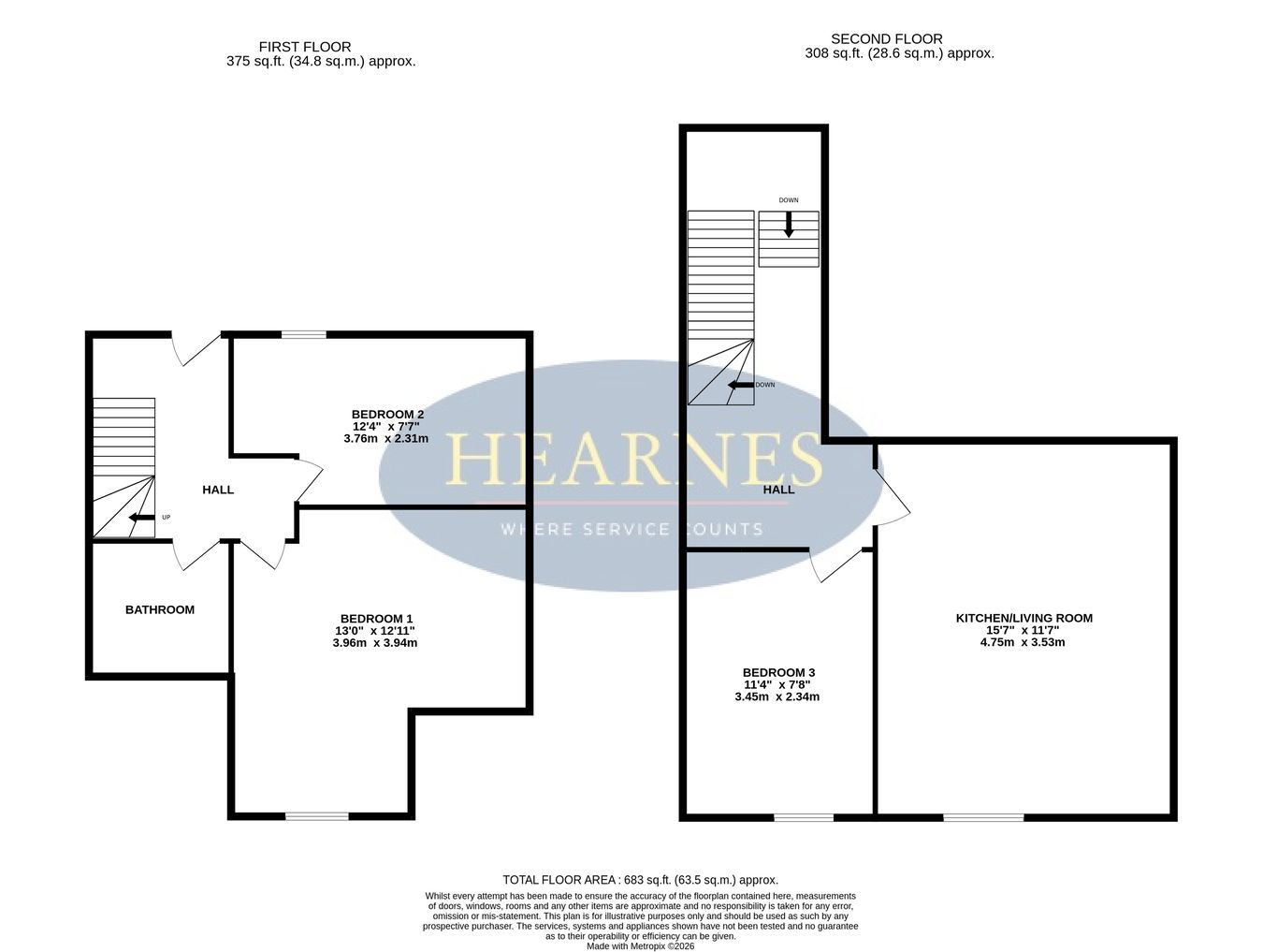 Flat 1, 842, Christchurch Road, Bournemouth floorplan