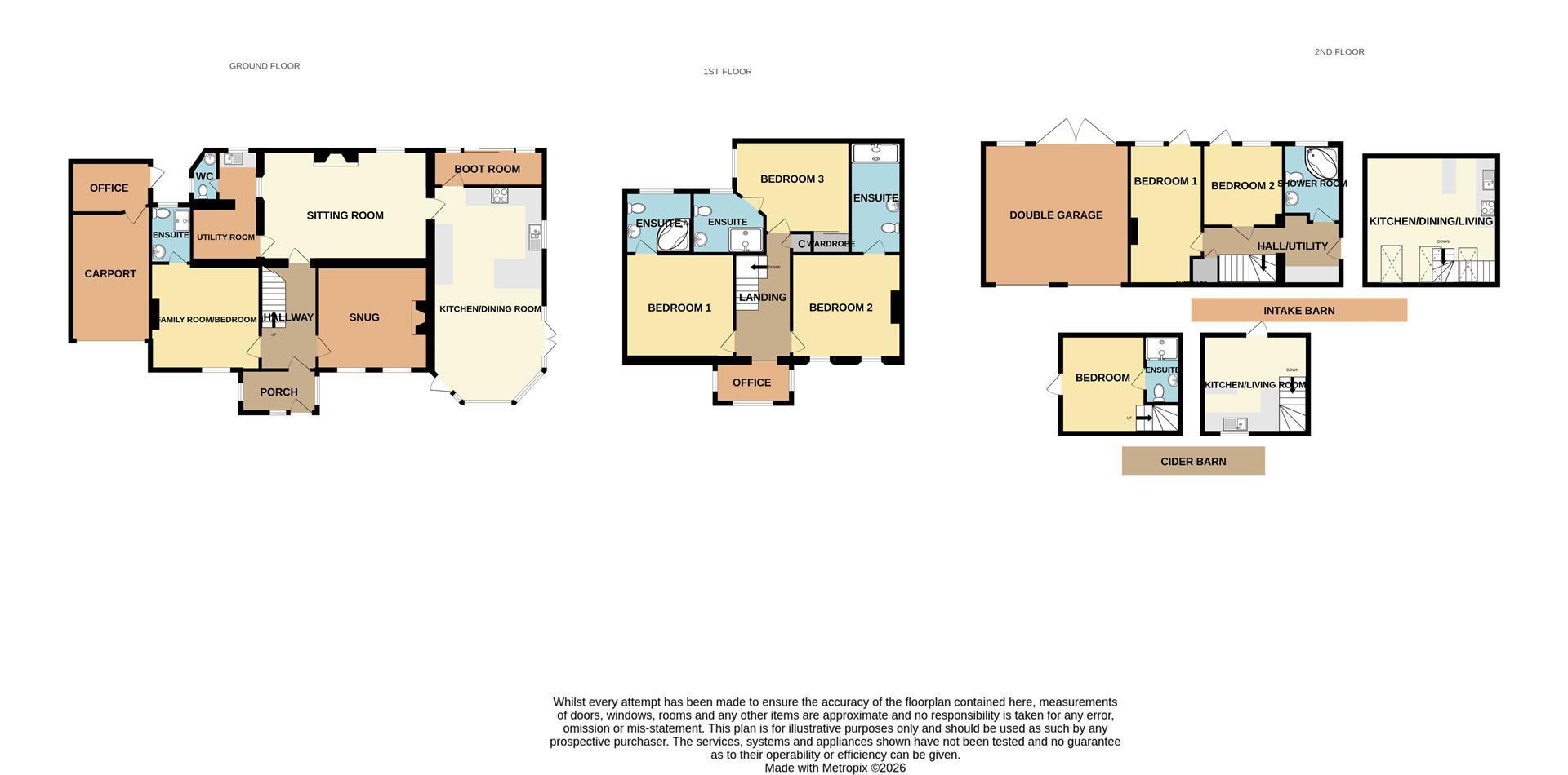 Whistleigh Farm, Whistley Down, Yelverton floorplan