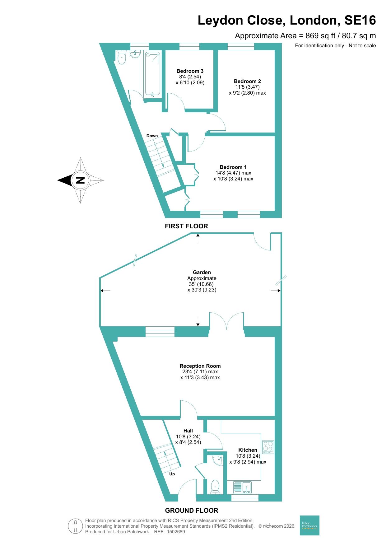 35, Leydon Close, London floorplan