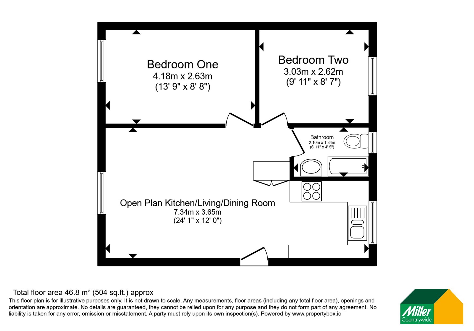 31a,, Passage Hill, Cornwall floorplan