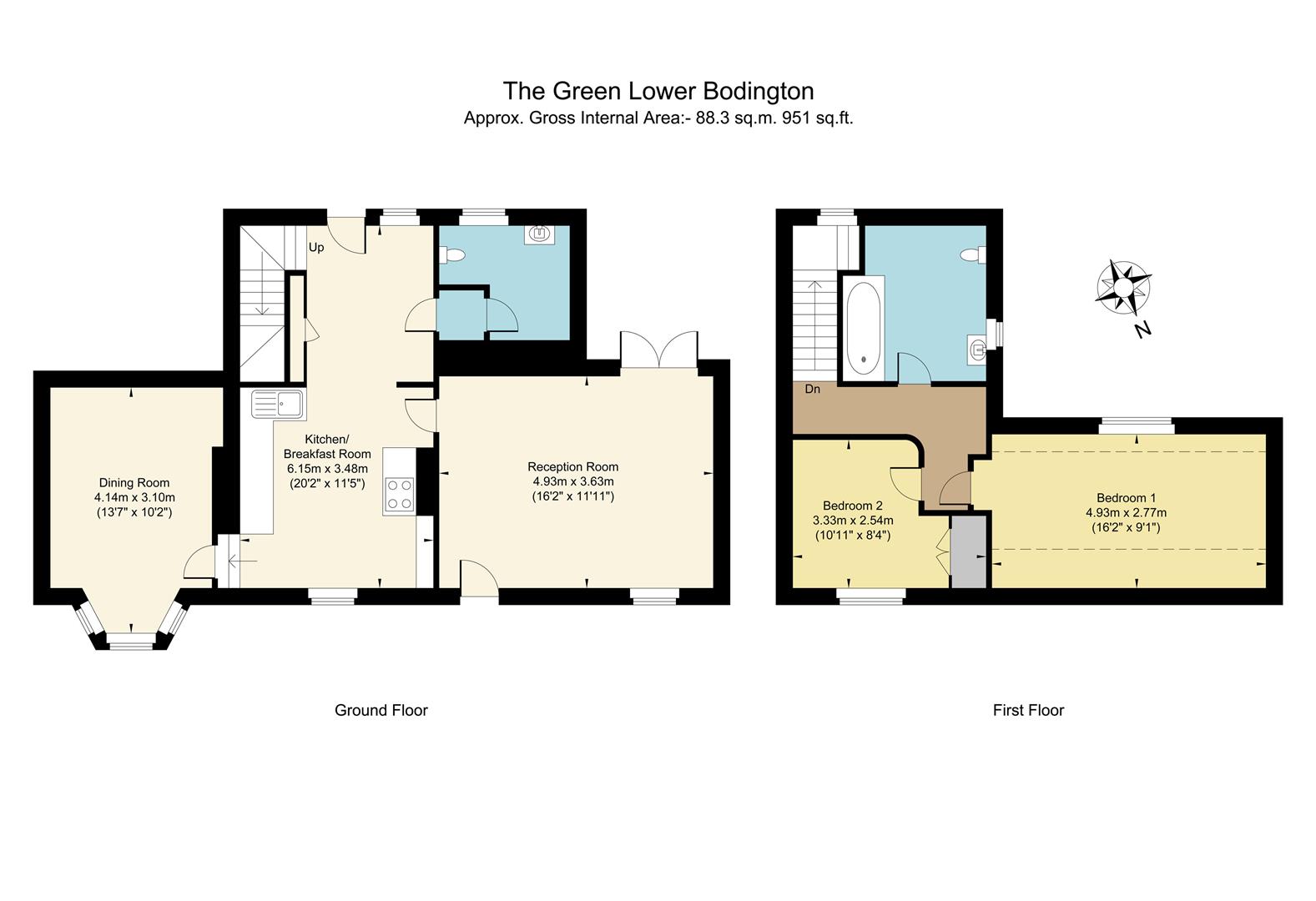 2 Bedrooms Cottage for sale in The Green, Lower Boddington, Daventry NN11