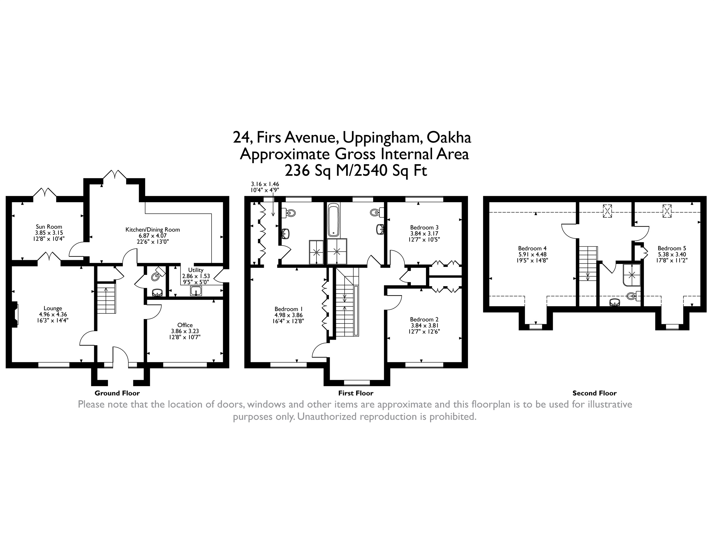 24, Firs Avenue, Oakham floorplan