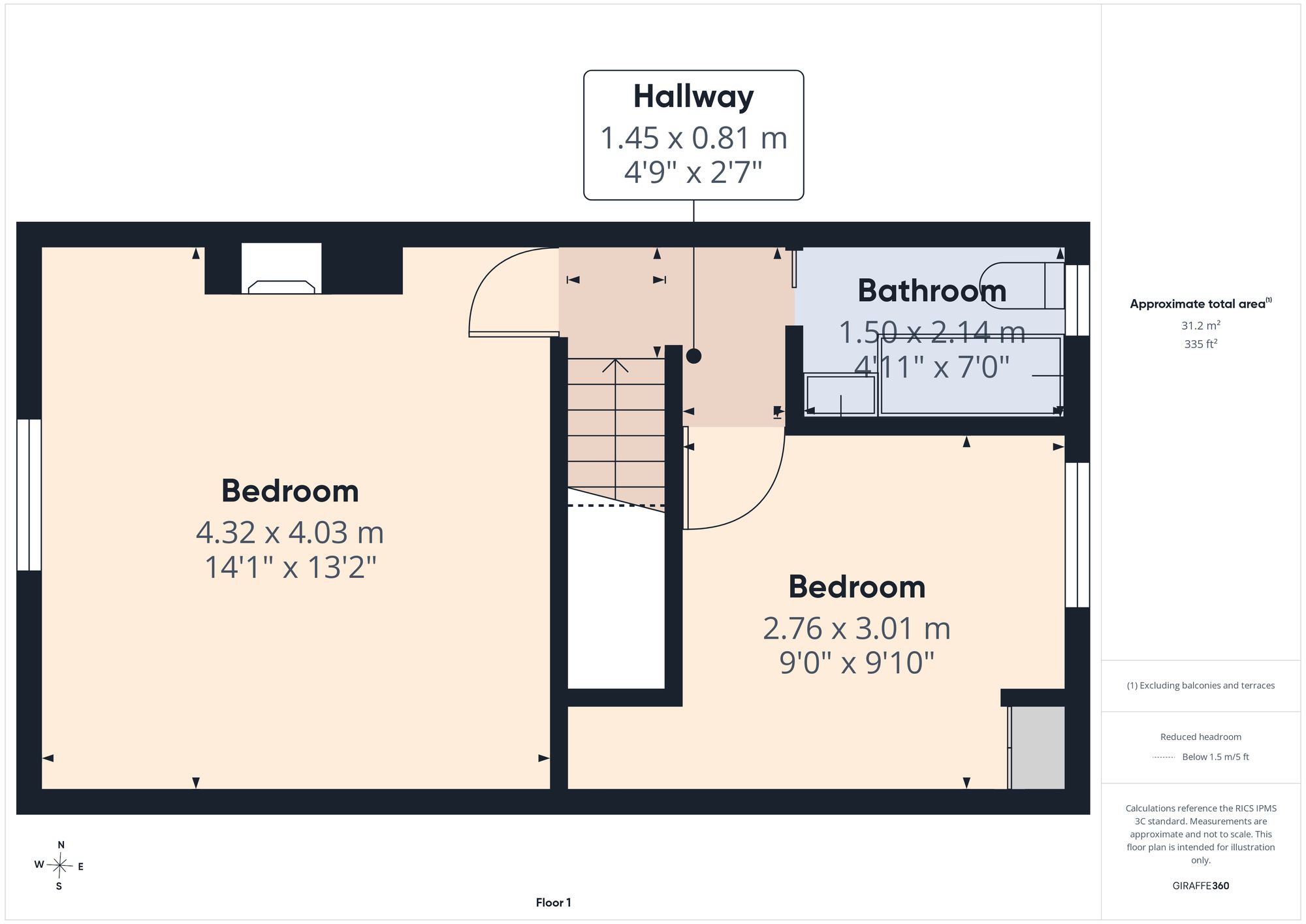 26 Blossom Street, Manchester floorplan