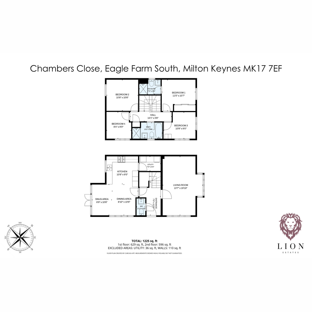 1, Chambers Close, Milton Keynes floorplan