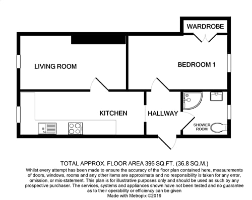 Flat 6, Castle Street, Brecon floorplan