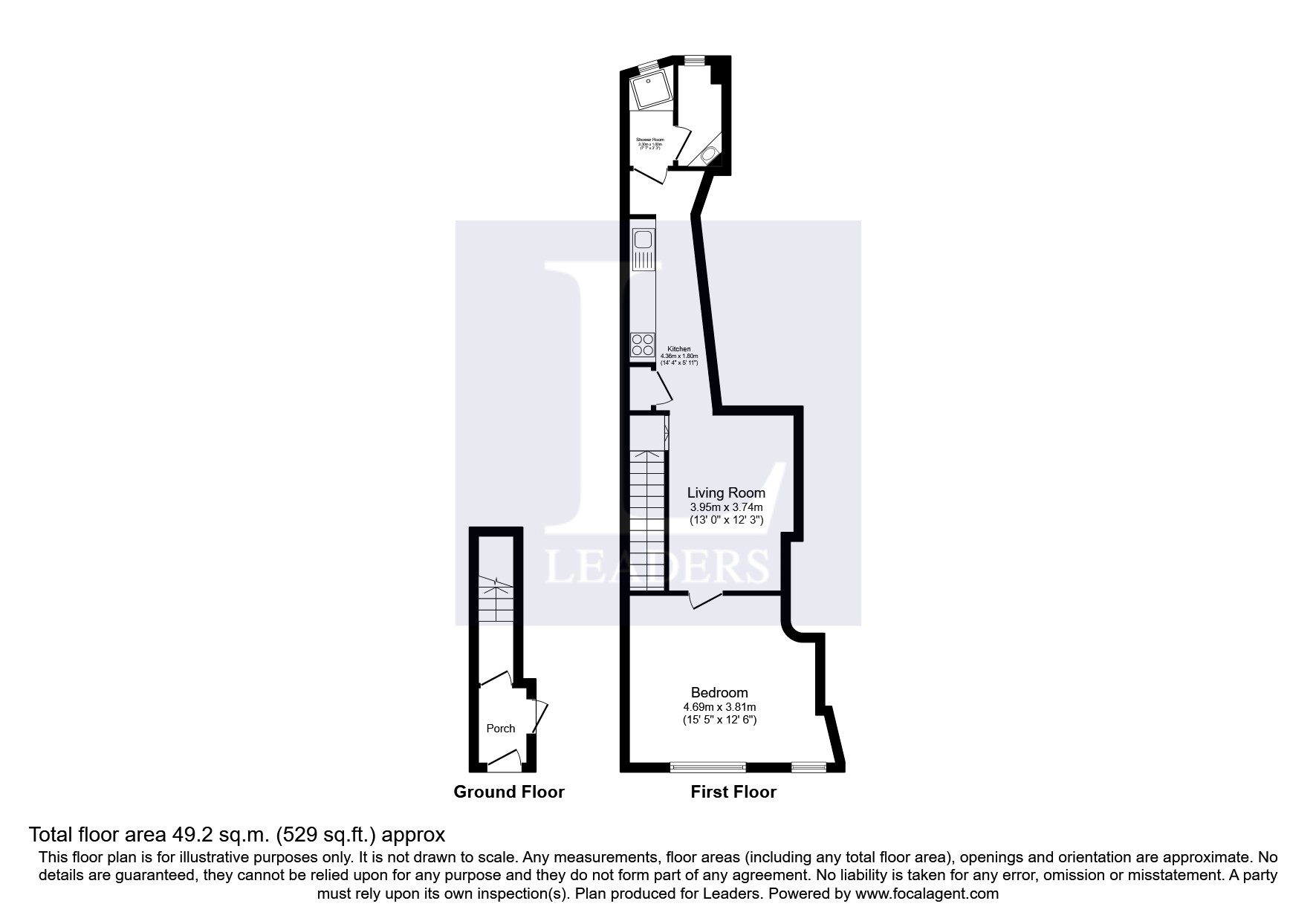 First Floor Flat 38 West Street, Dorking, Dorking floorplan