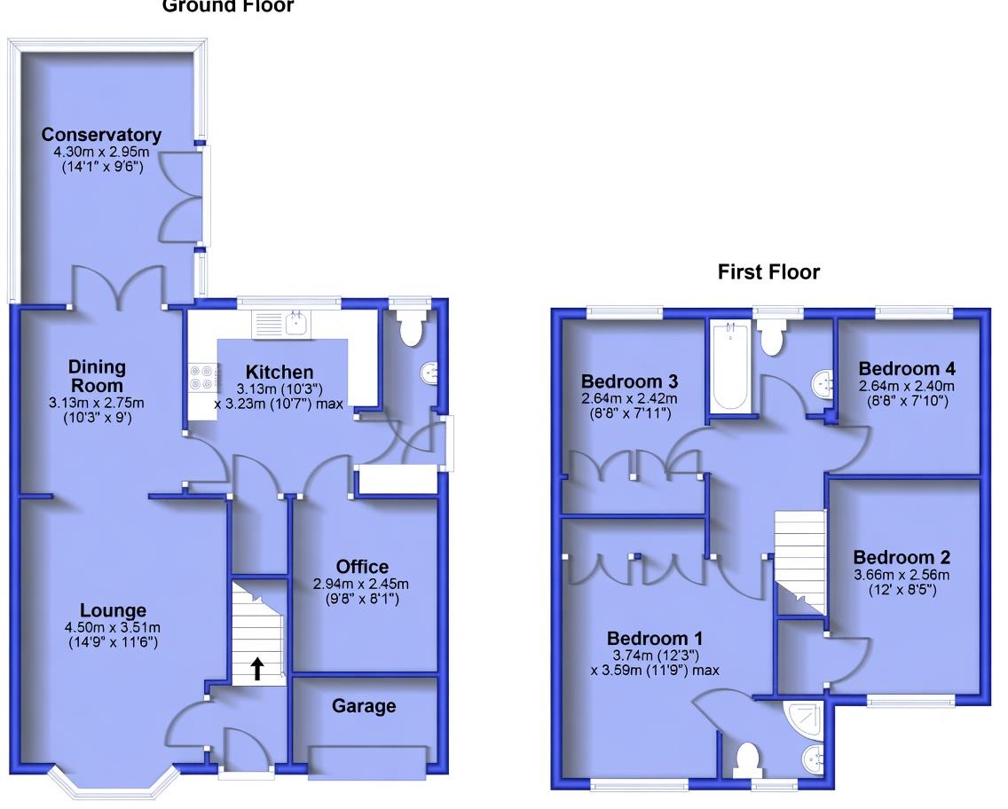 5, Simkin Way, Oldham floorplan