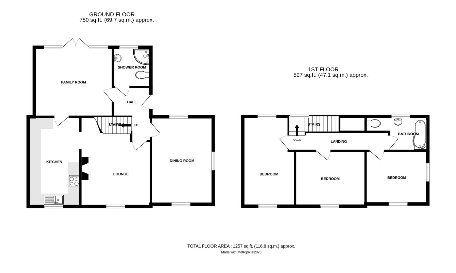 1, Woods Road, Chelmsford floorplan