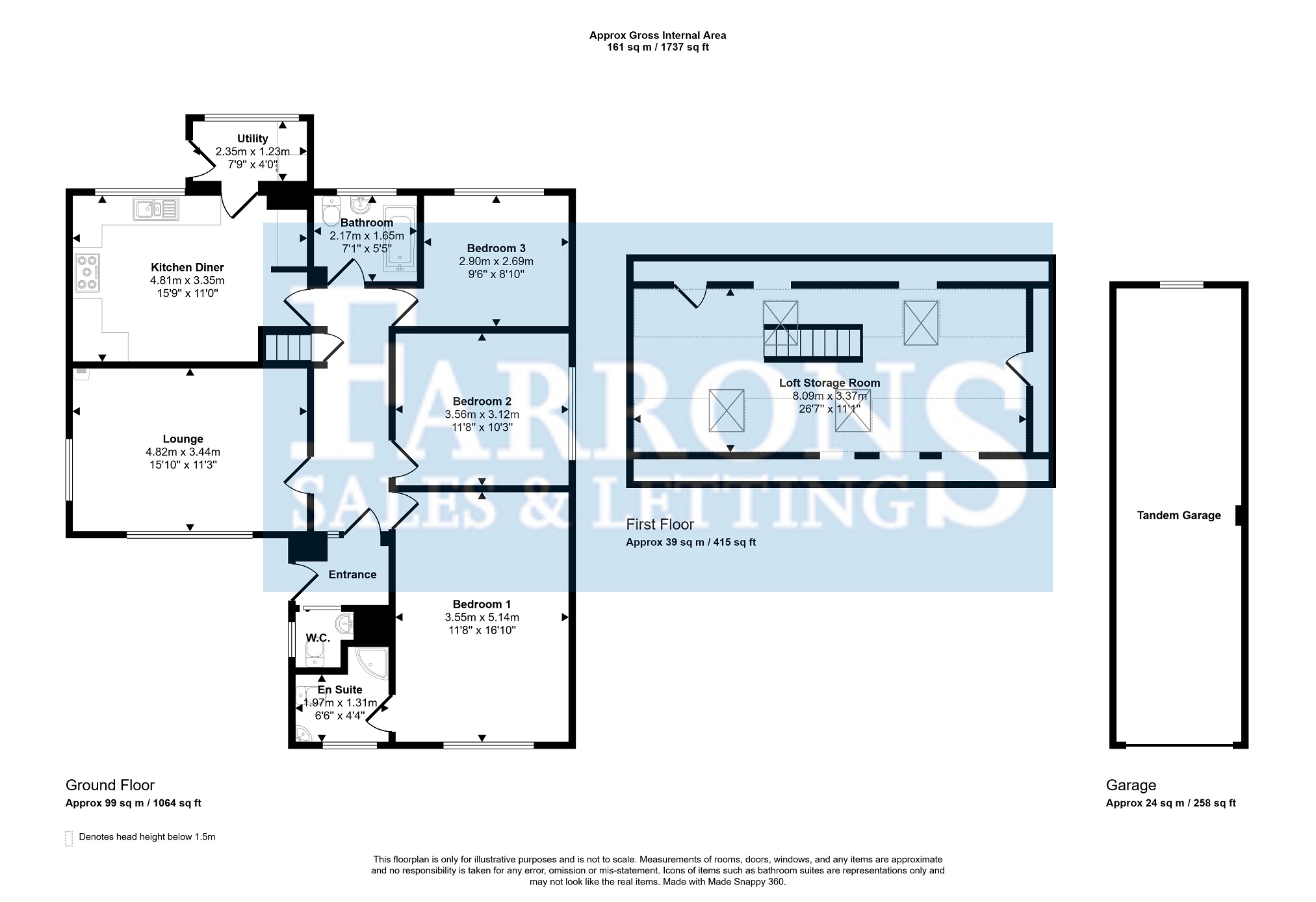 Treetops, 14, Helens Road, Winscombe floorplan